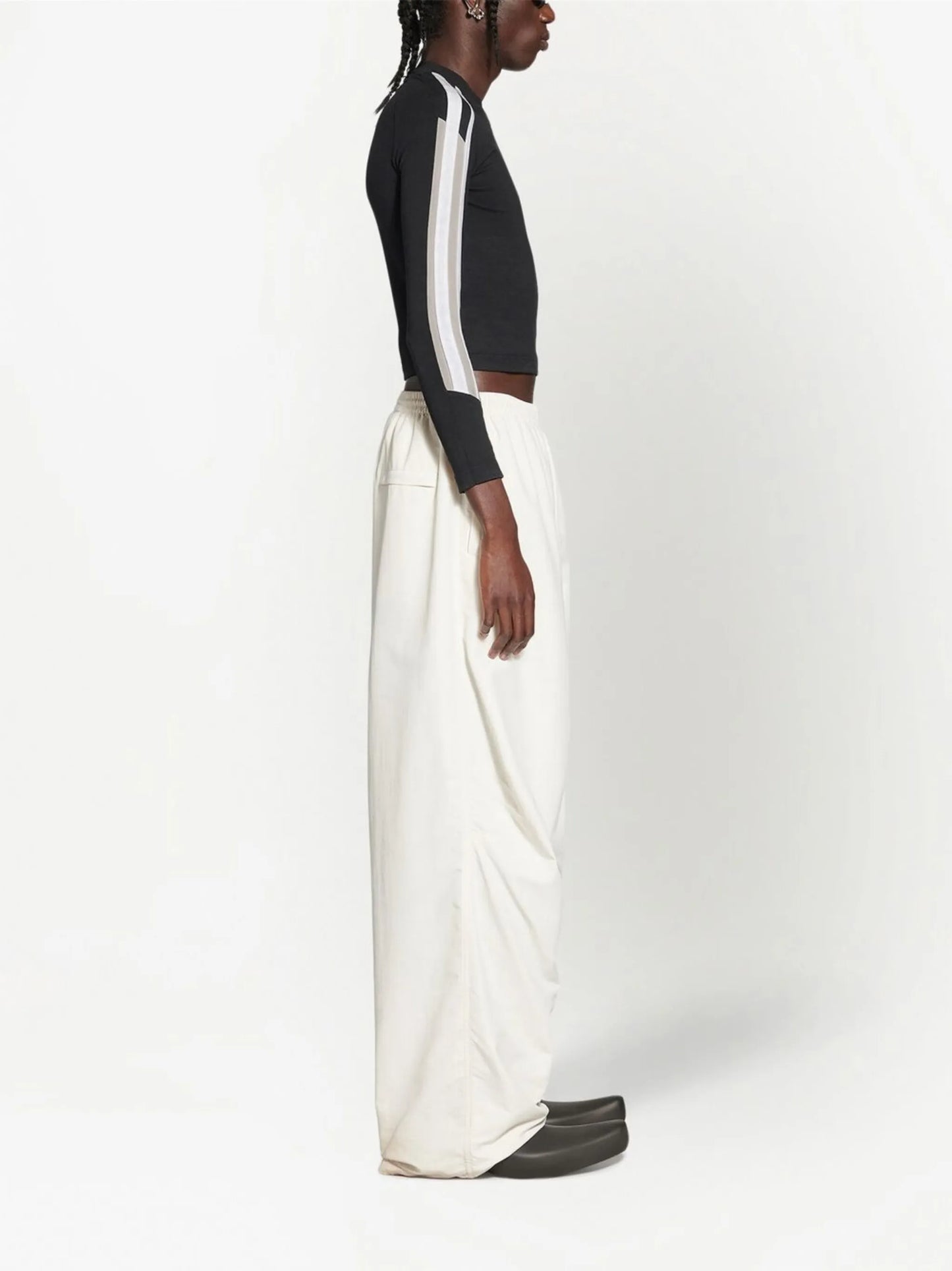 wide-leg track trousers