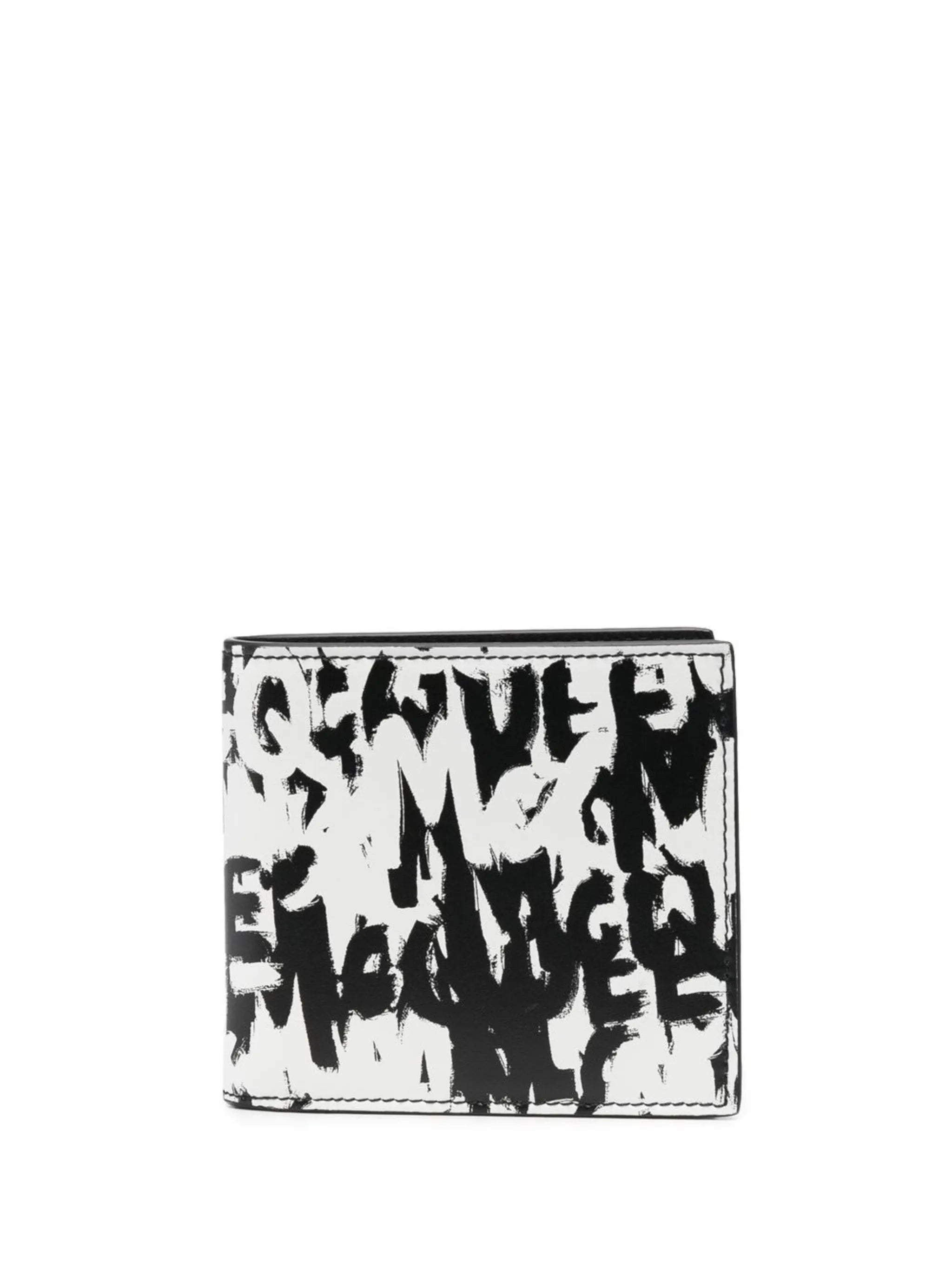 graffiti logo-print wallet