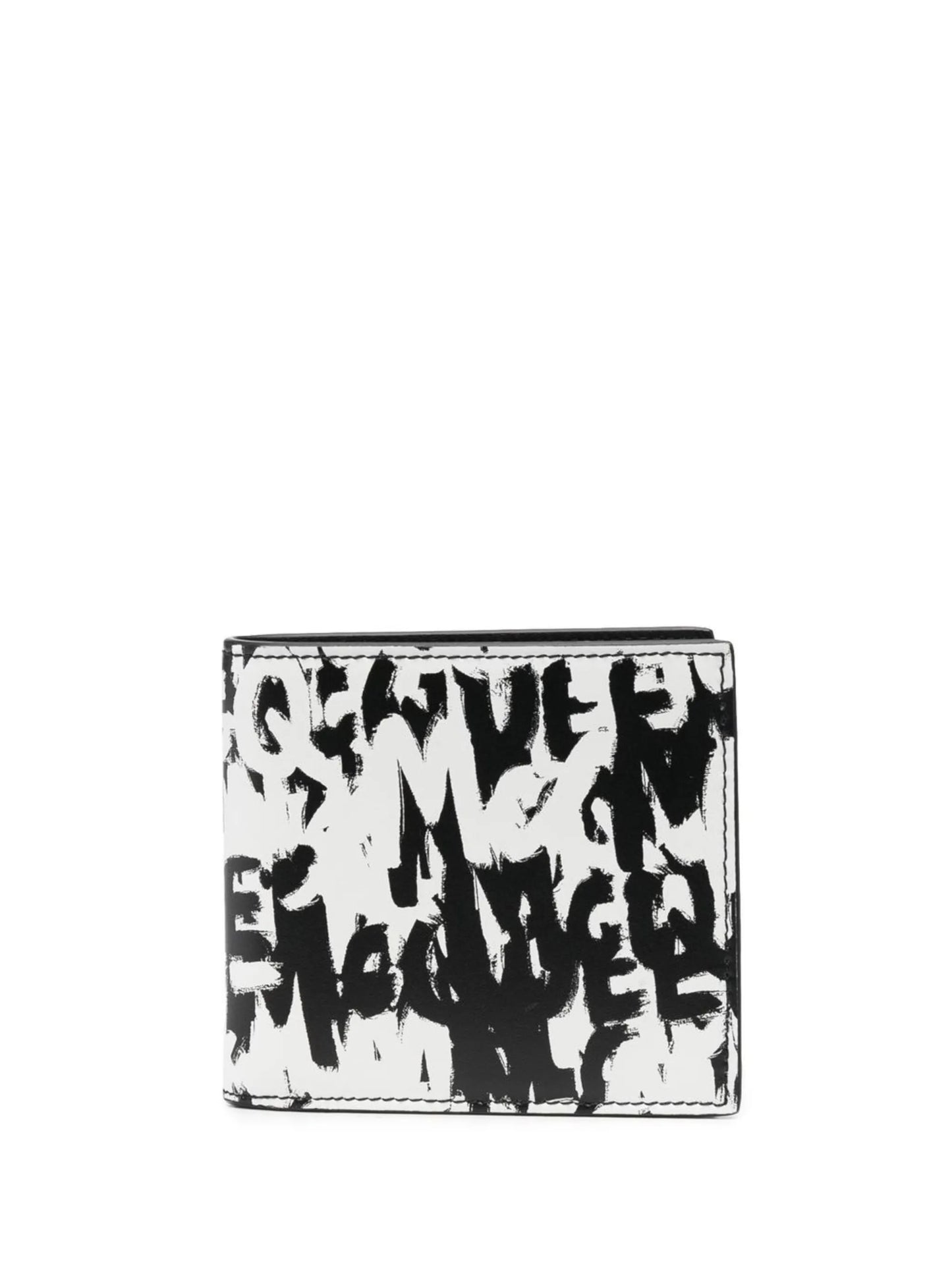 graffiti logo-print wallet