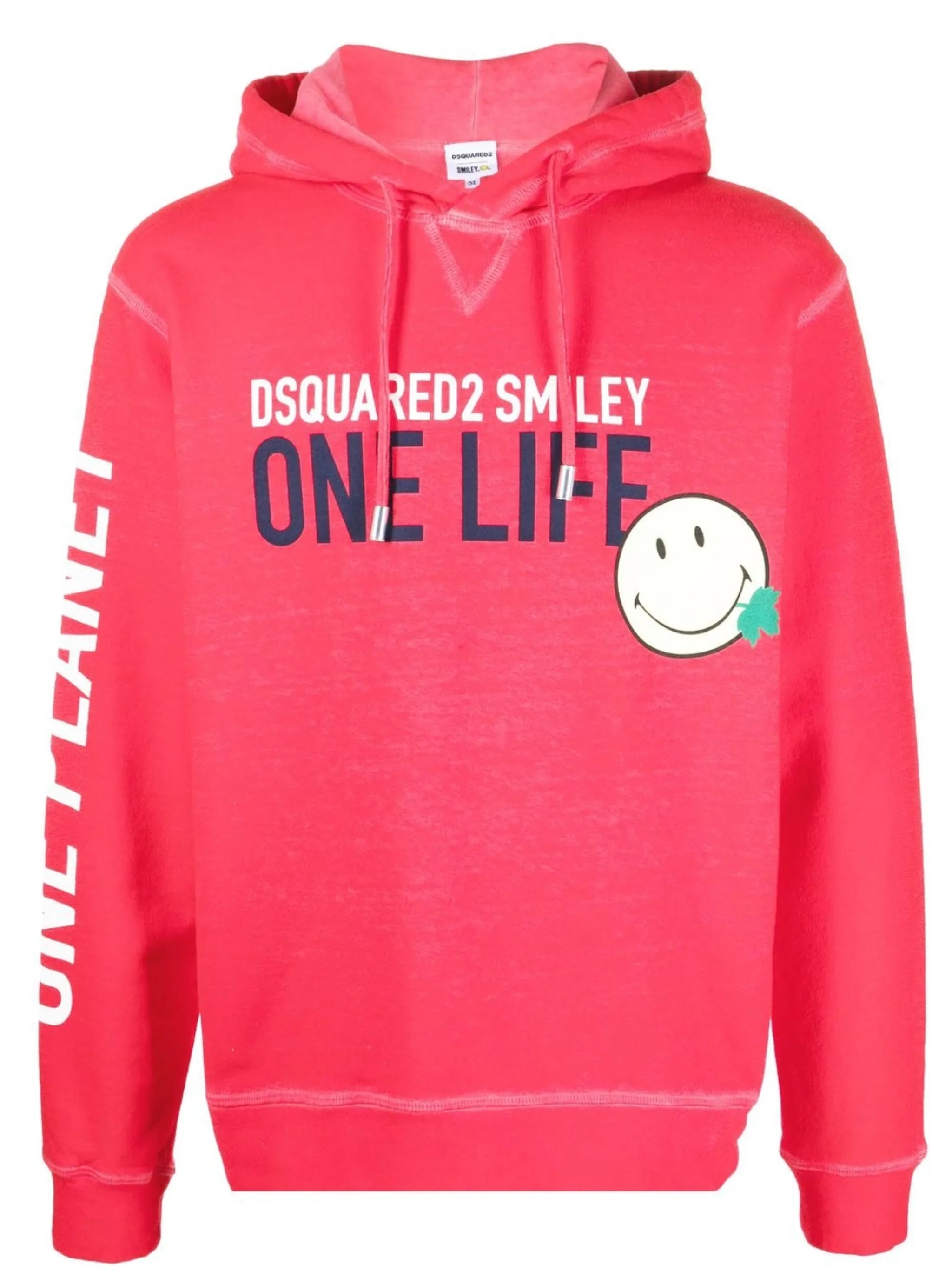 logo-print cotton hoodie