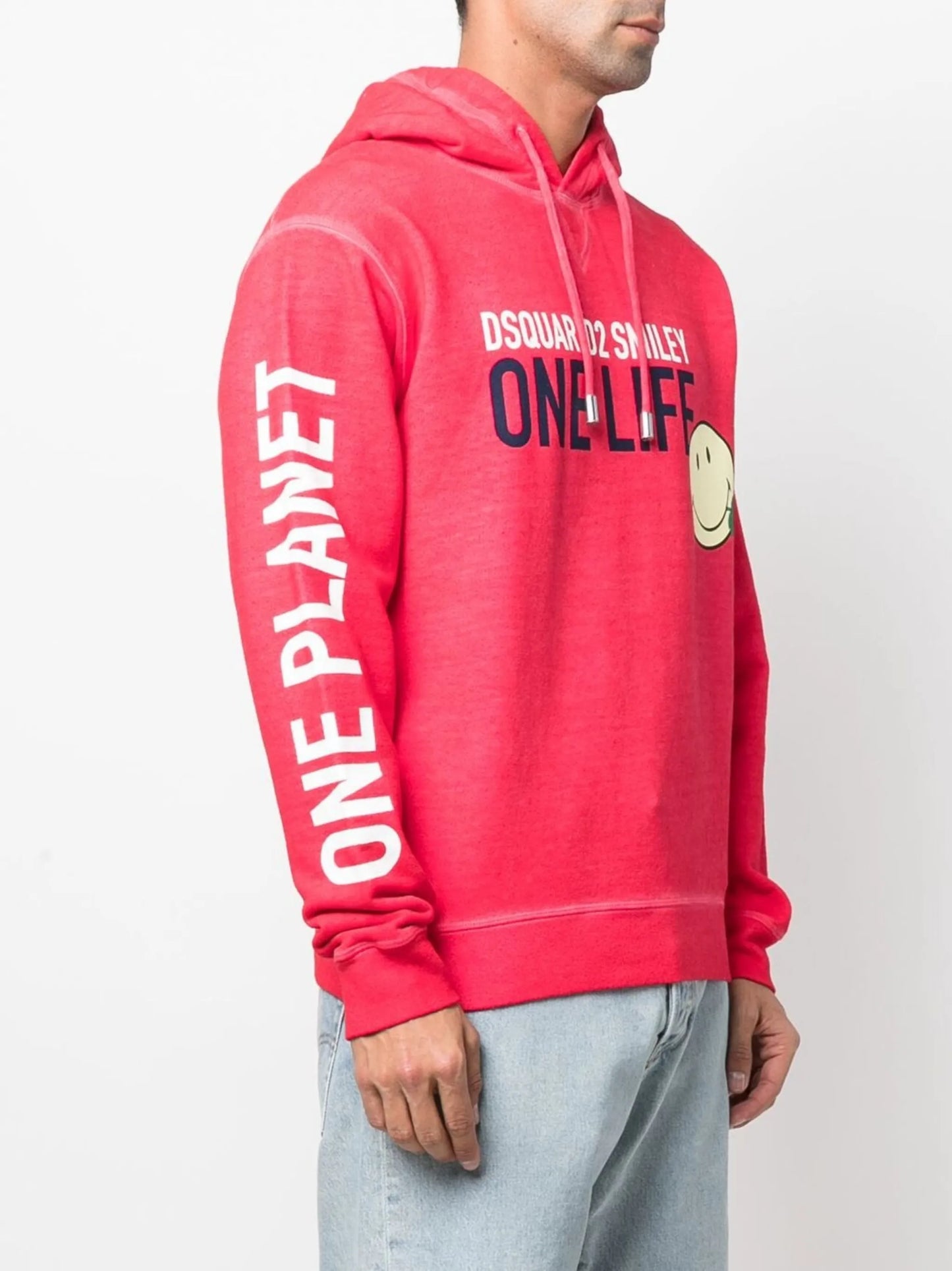 logo-print cotton hoodie