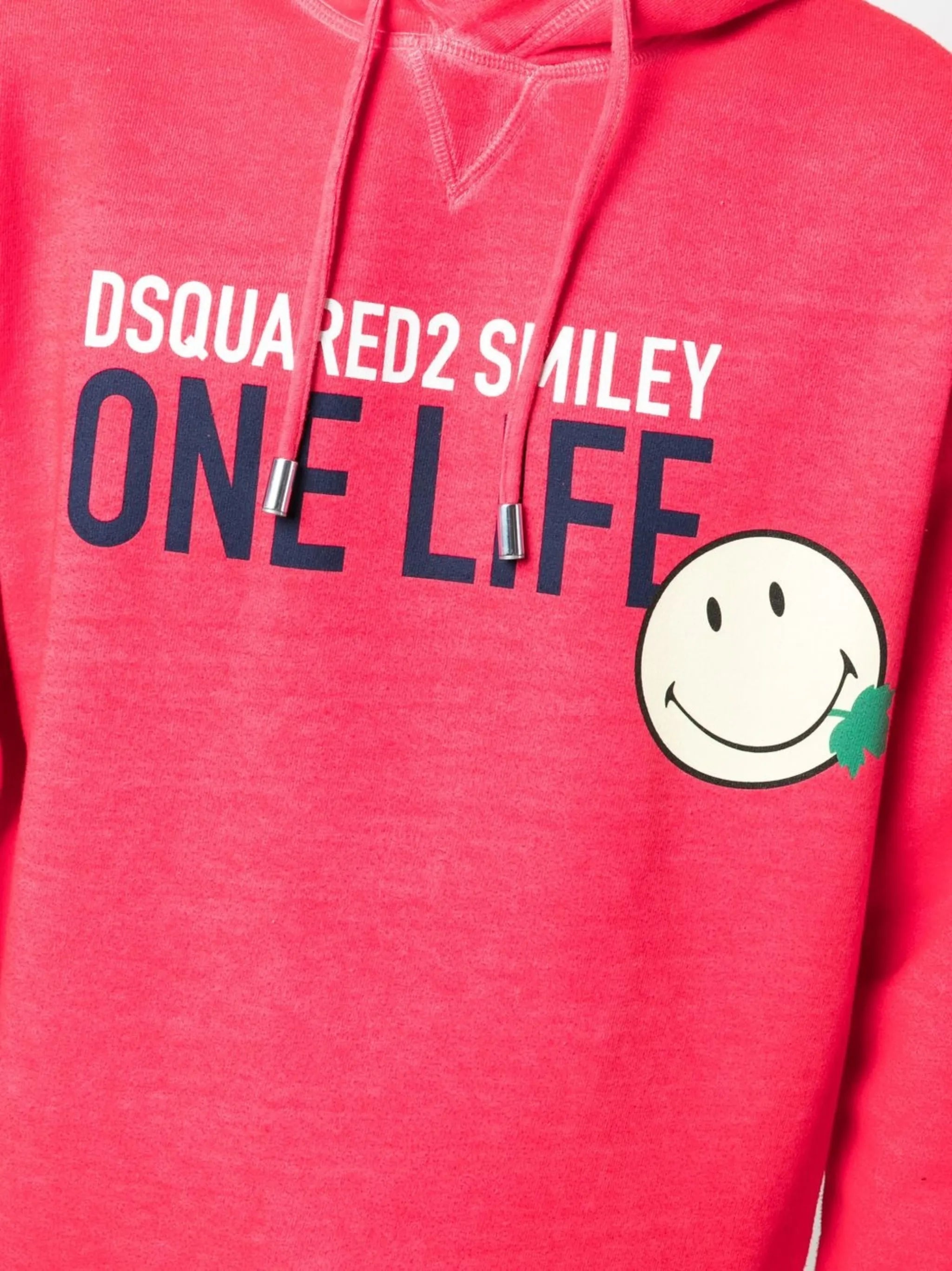 logo-print cotton hoodie
