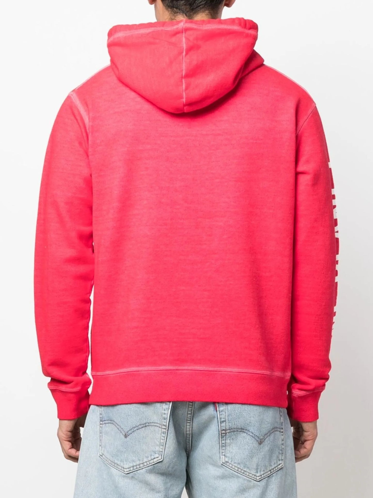 logo-print cotton hoodie