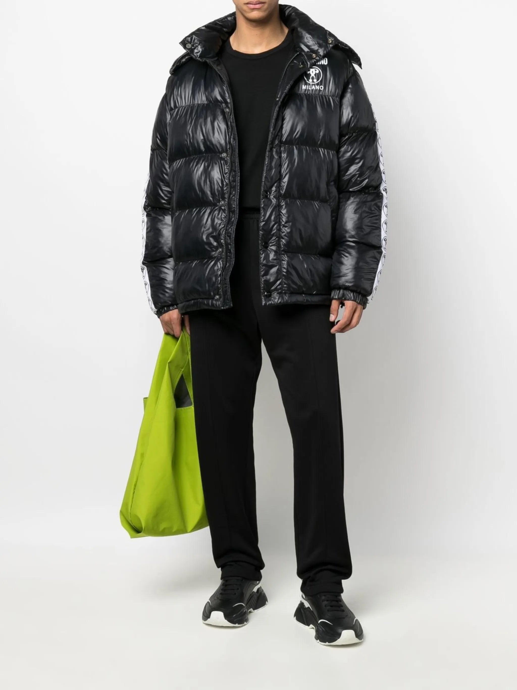 padded hooded coat