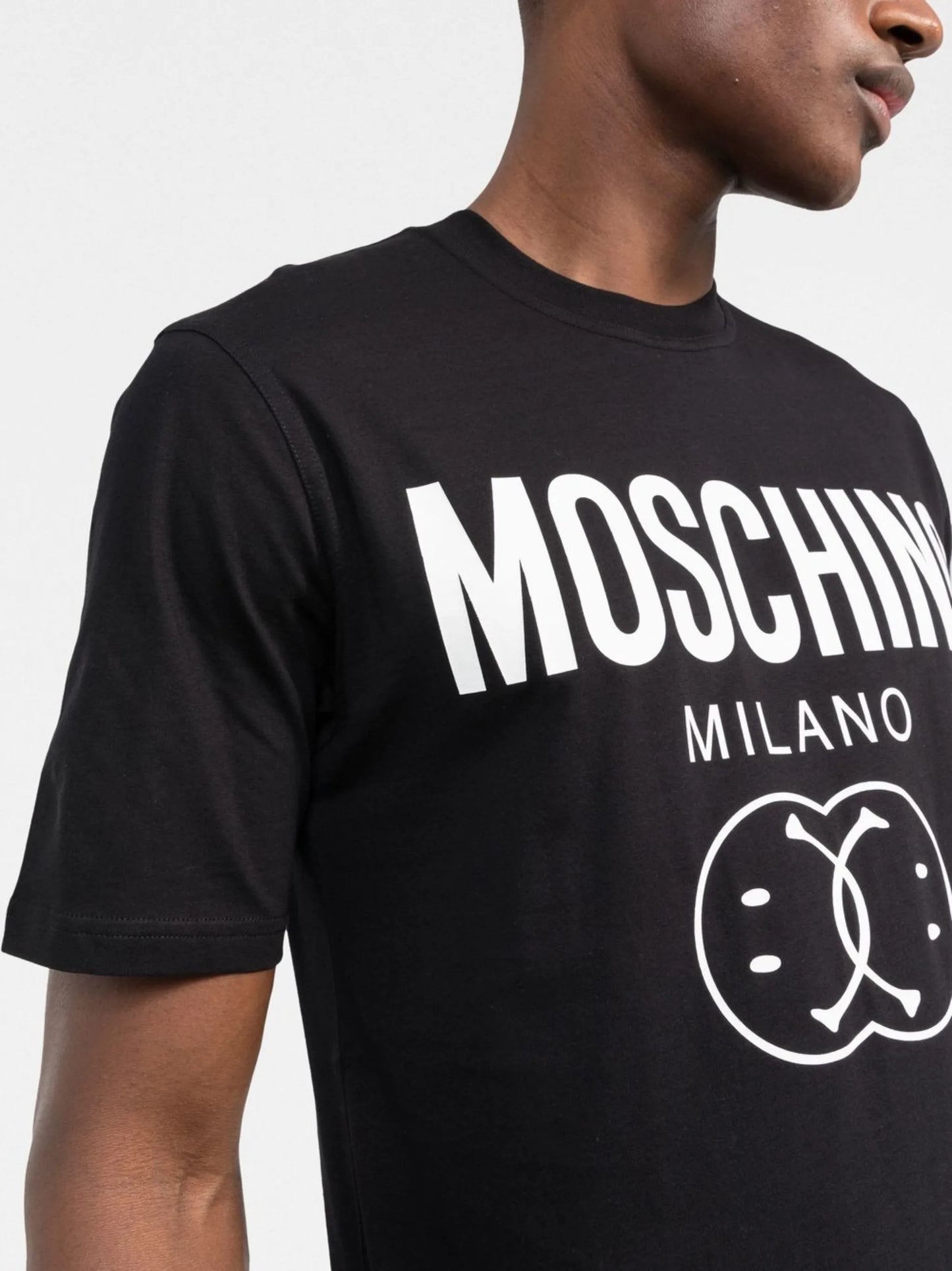 smiley logo-print T-shirt