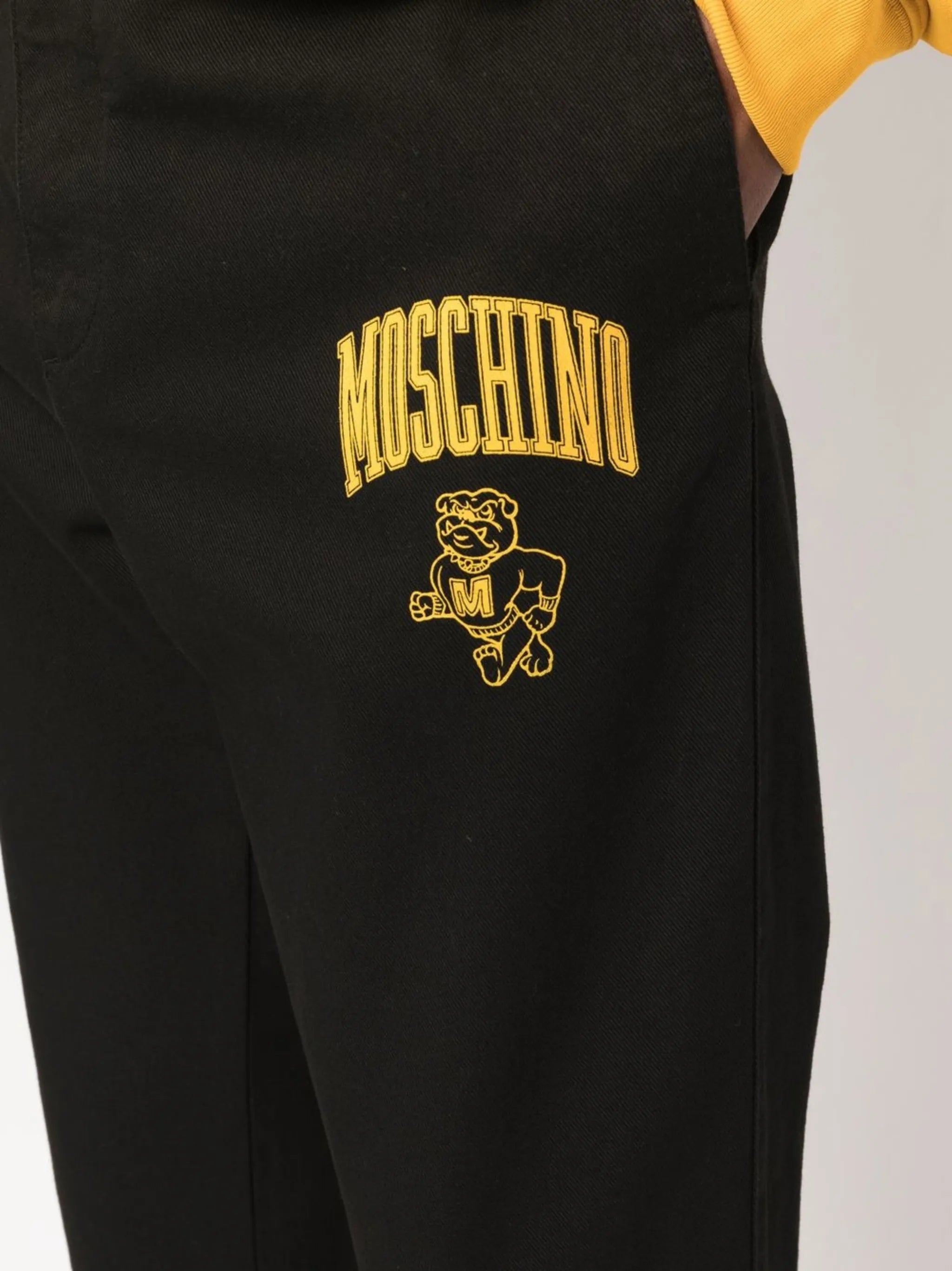 logo-print straight-leg trousers