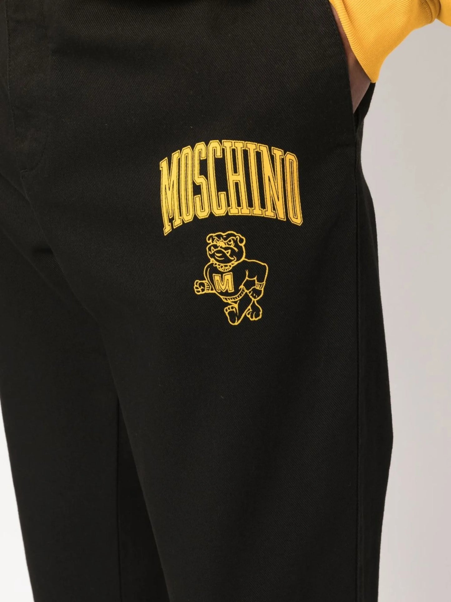 logo-print straight-leg trousers