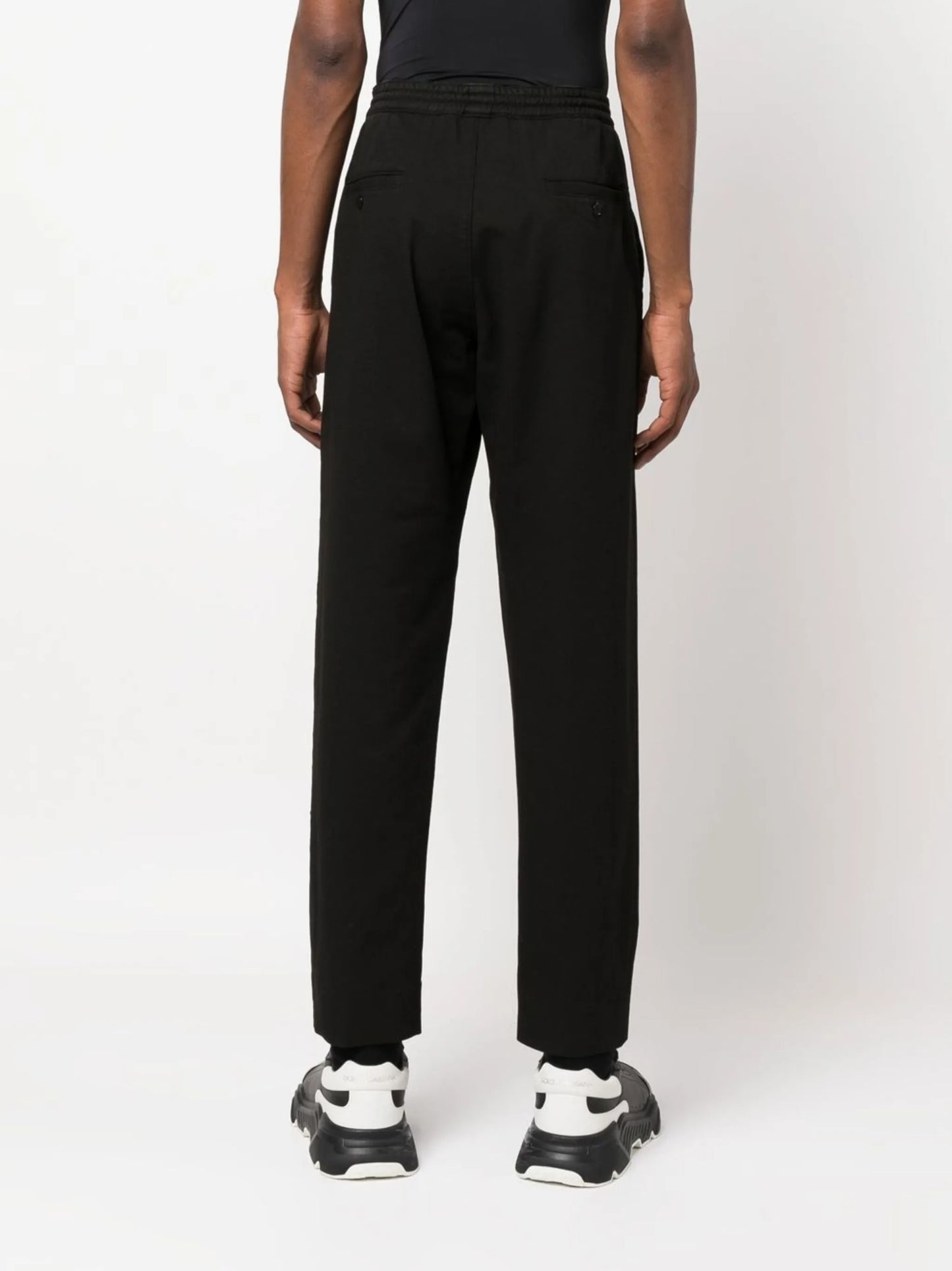 logo-print straight-leg trousers