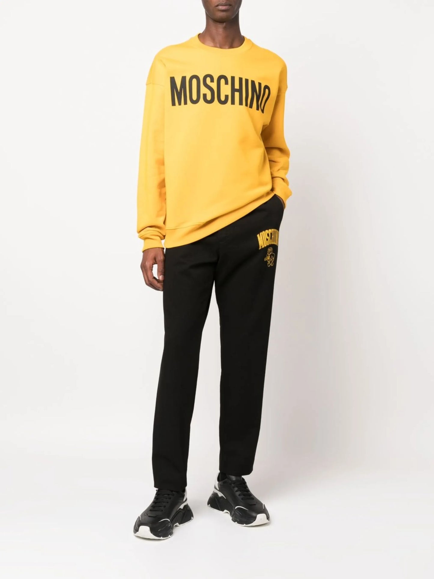 logo-print straight-leg trousers