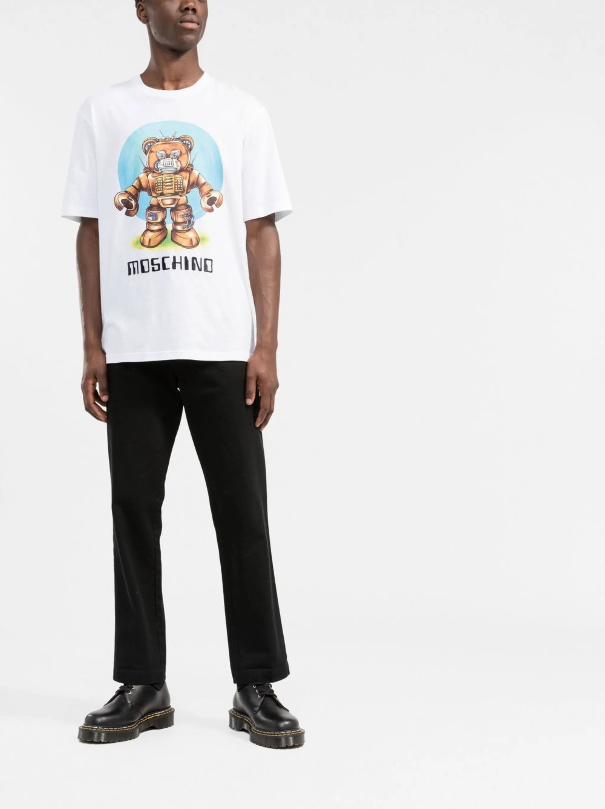 robotic Teddy print T-shirt