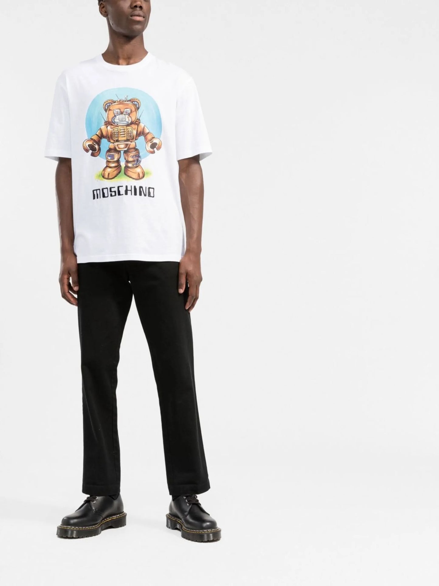 robotic Teddy print T-shirt