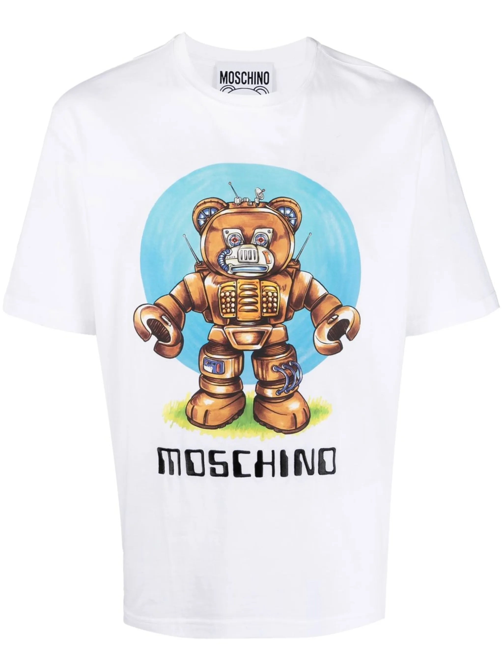 robotic Teddy print T-shirt