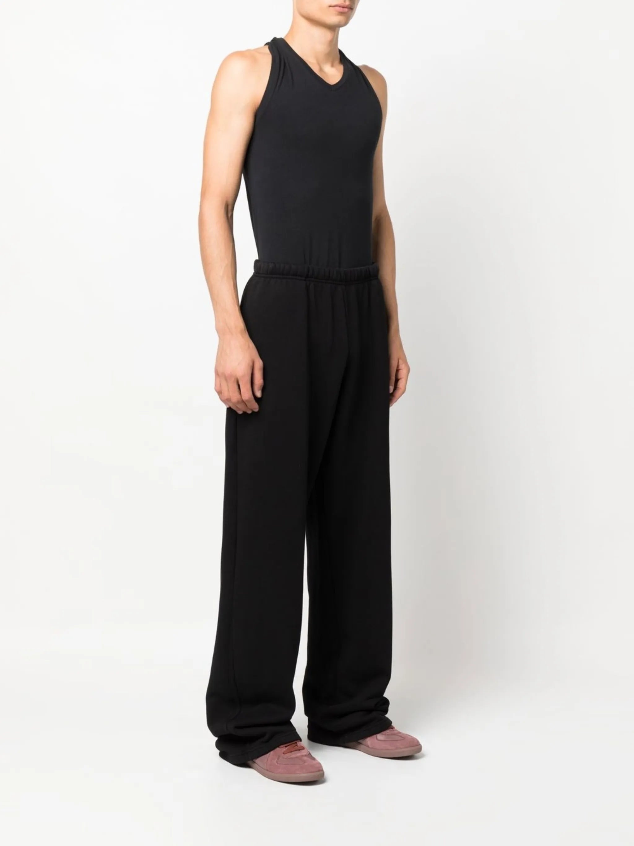 Puddle wide-leg cotton track pants