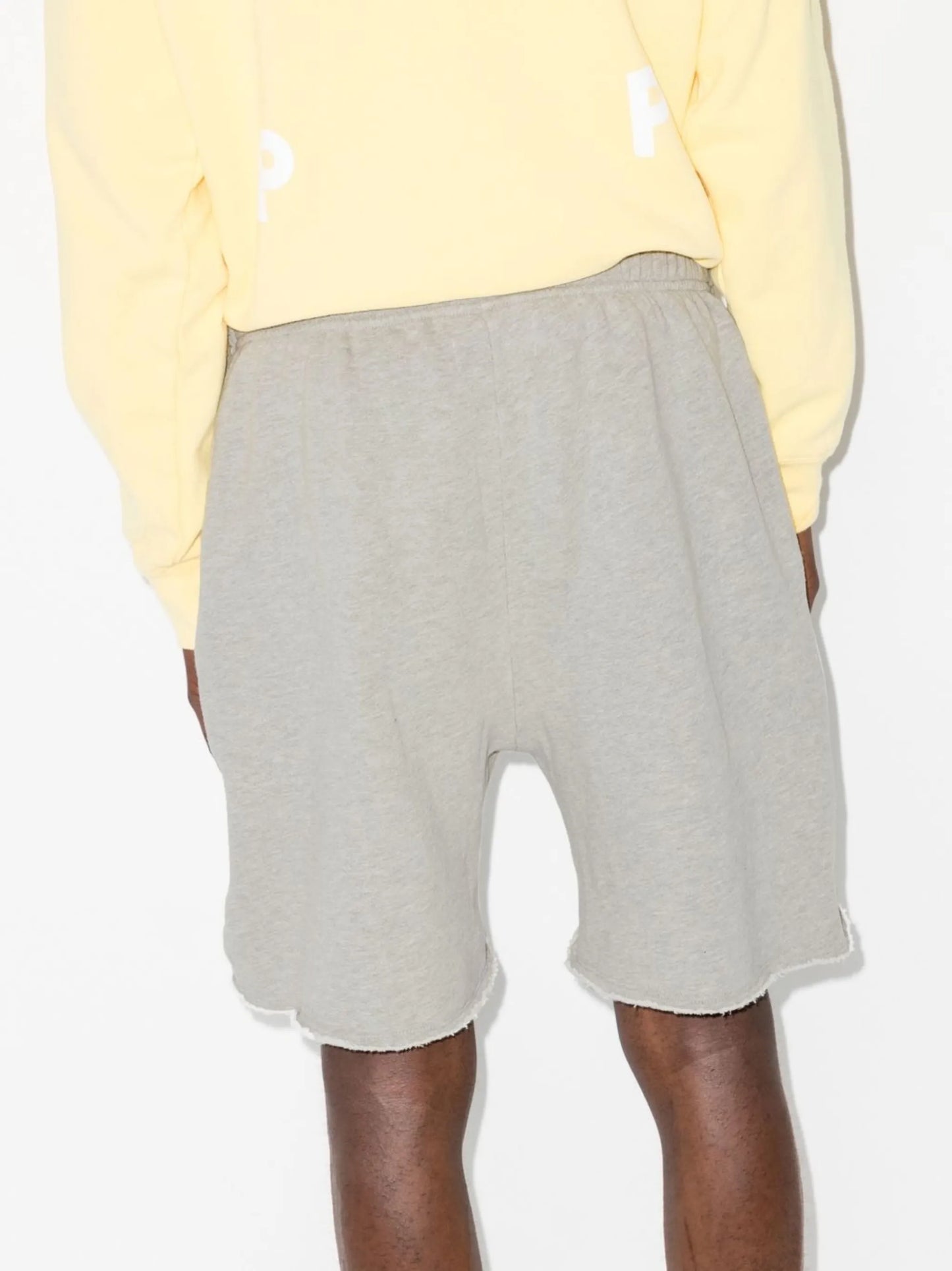 press-stud track shorts