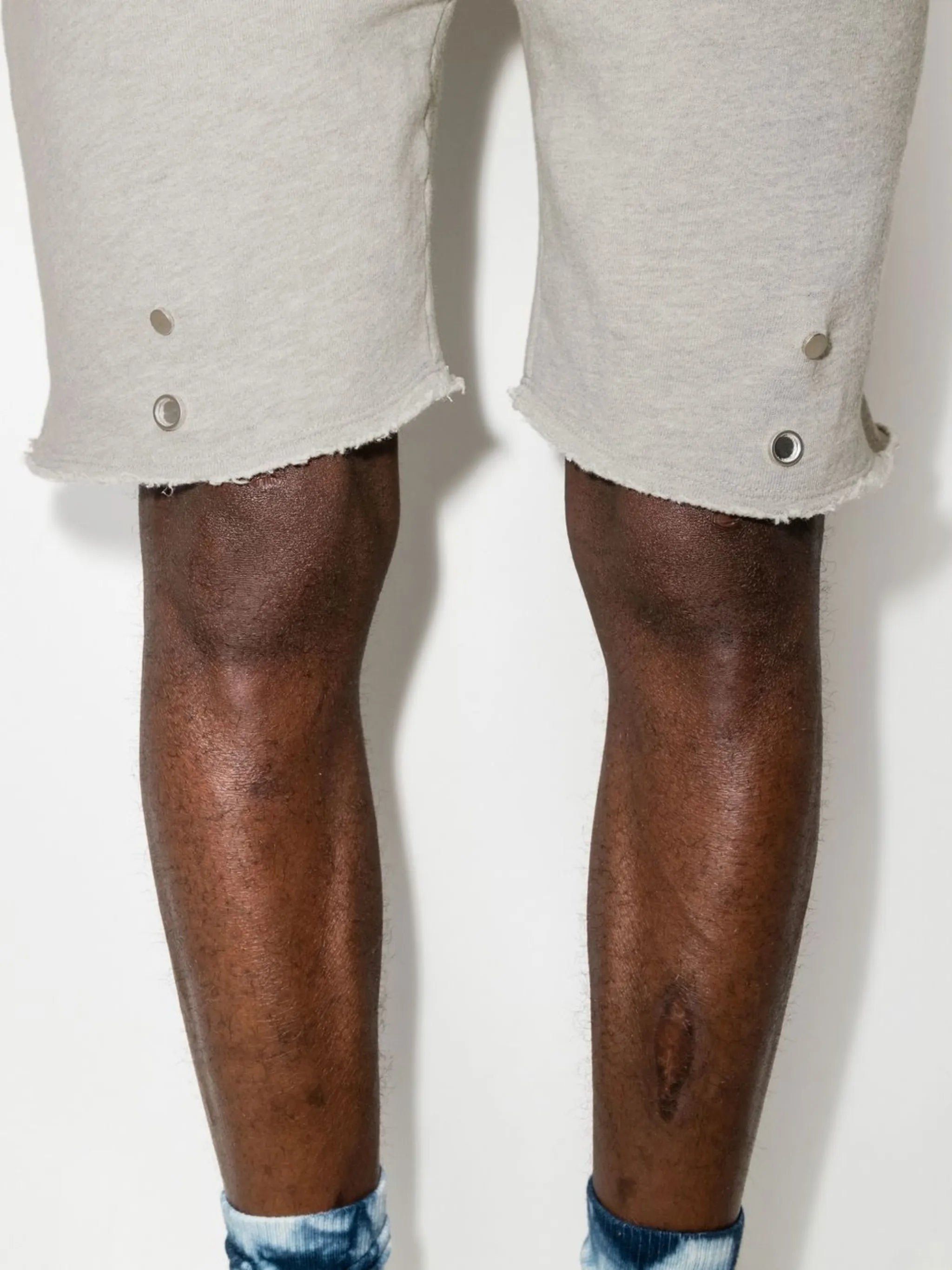press-stud track shorts