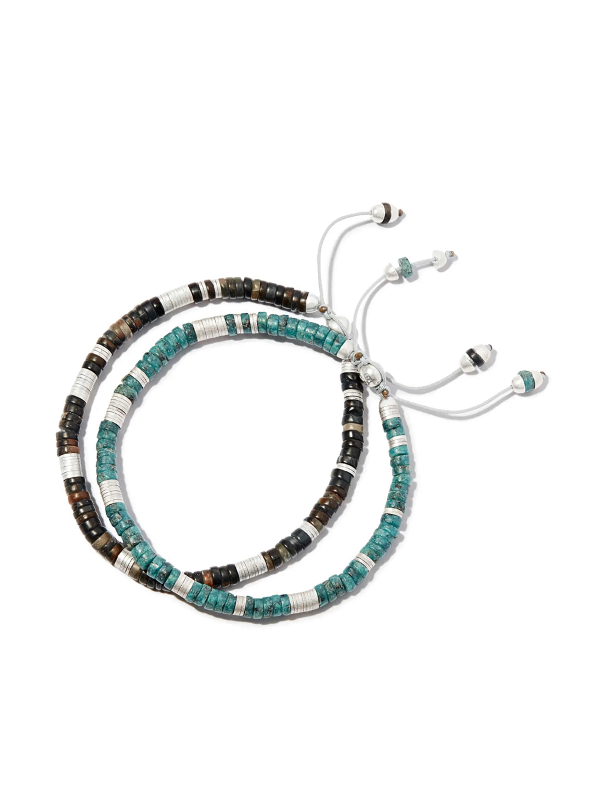 set of two beaded bracelets
