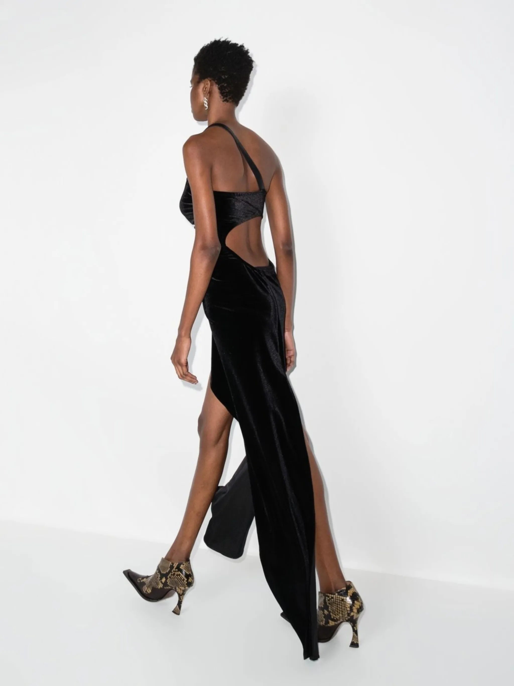 one-shoulder day dress