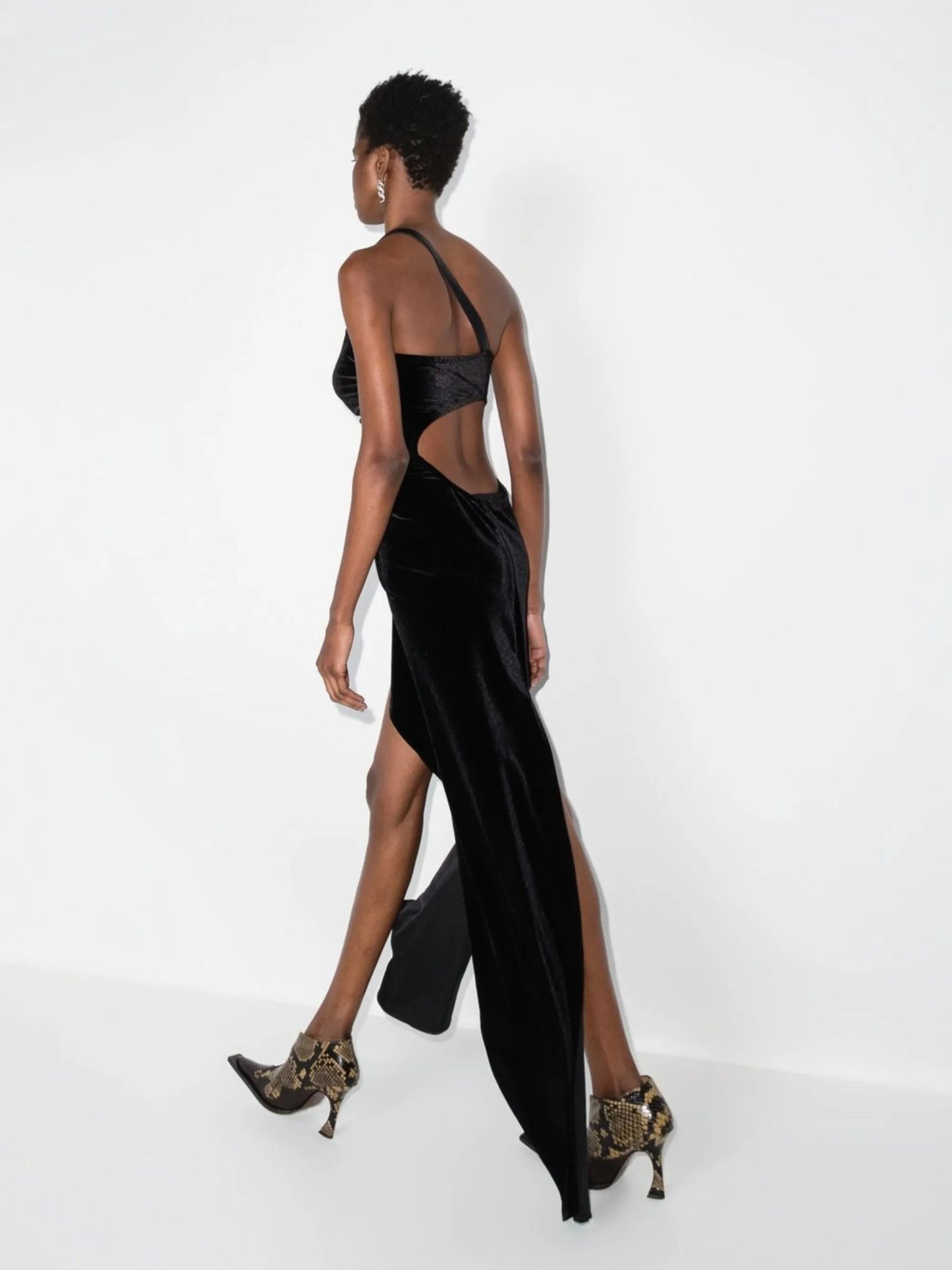one-shoulder day dress