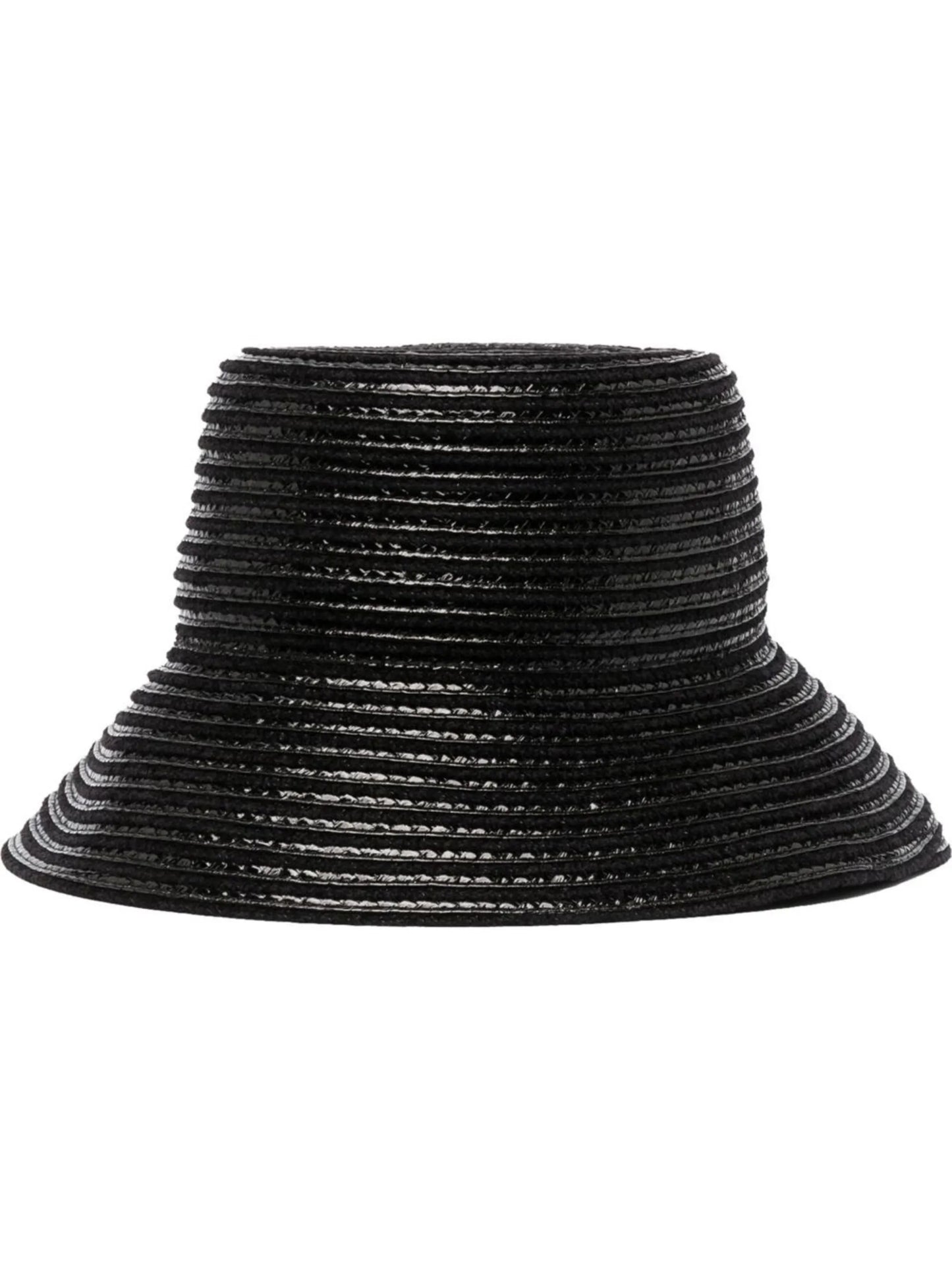 stripe-panelled bucket hat