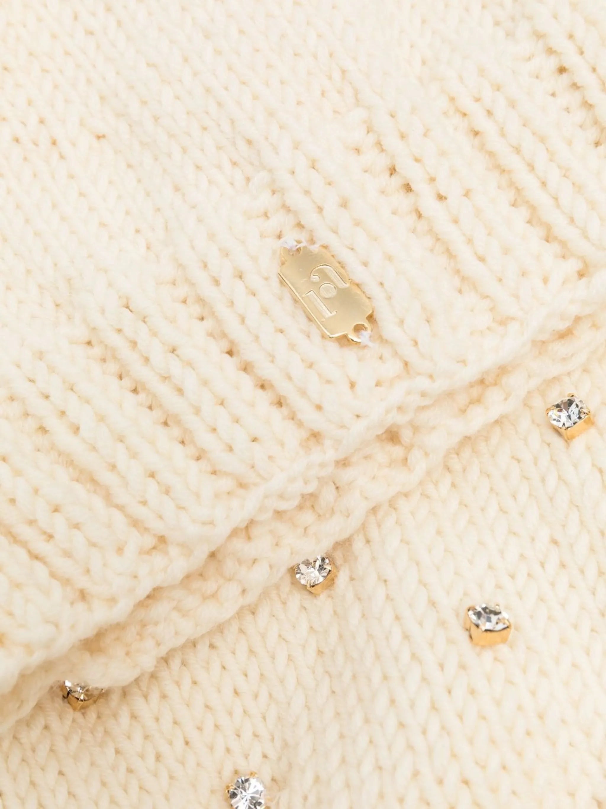 crystal-embellished knitted balaclava