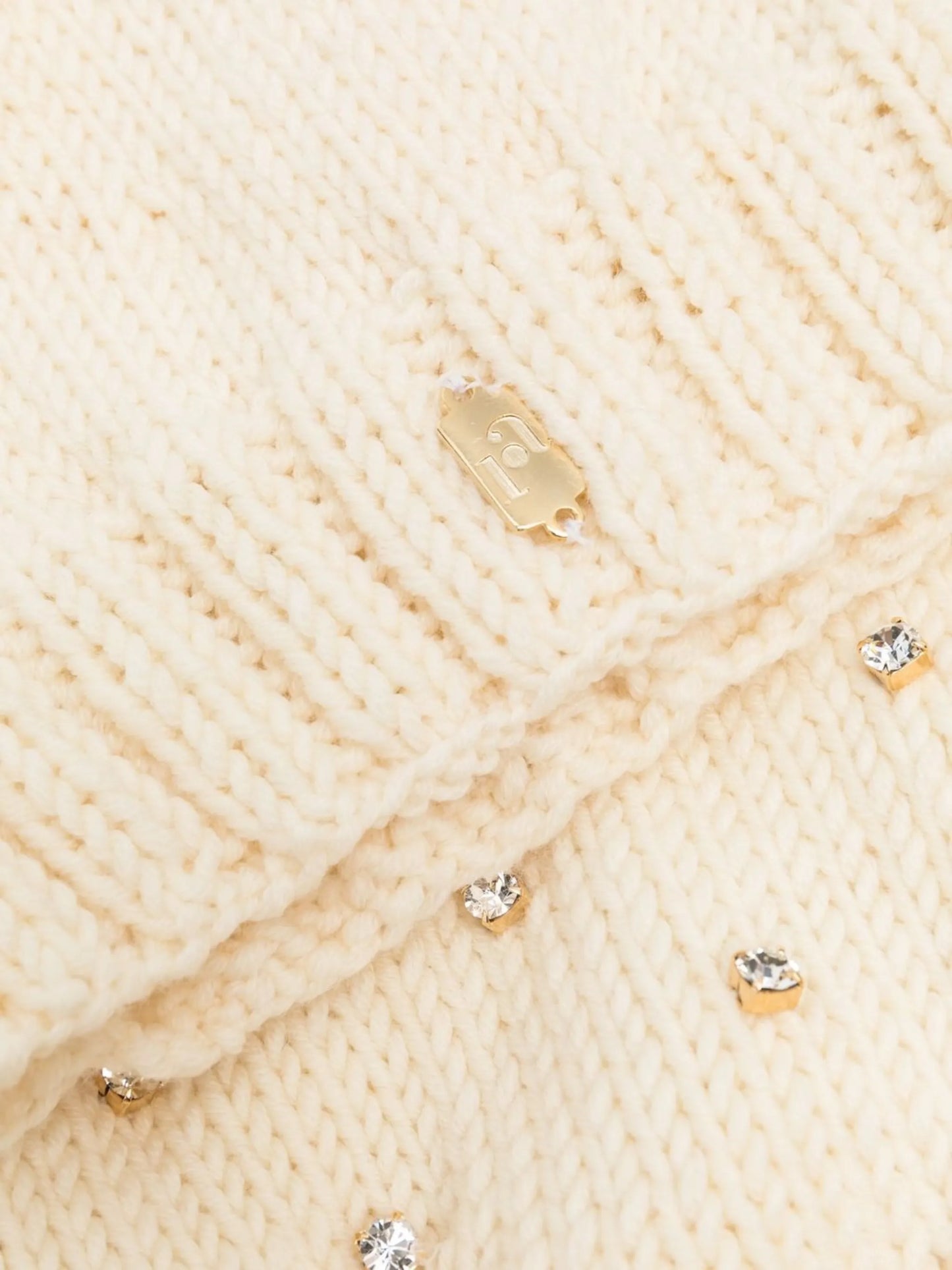 crystal-embellished knitted balaclava