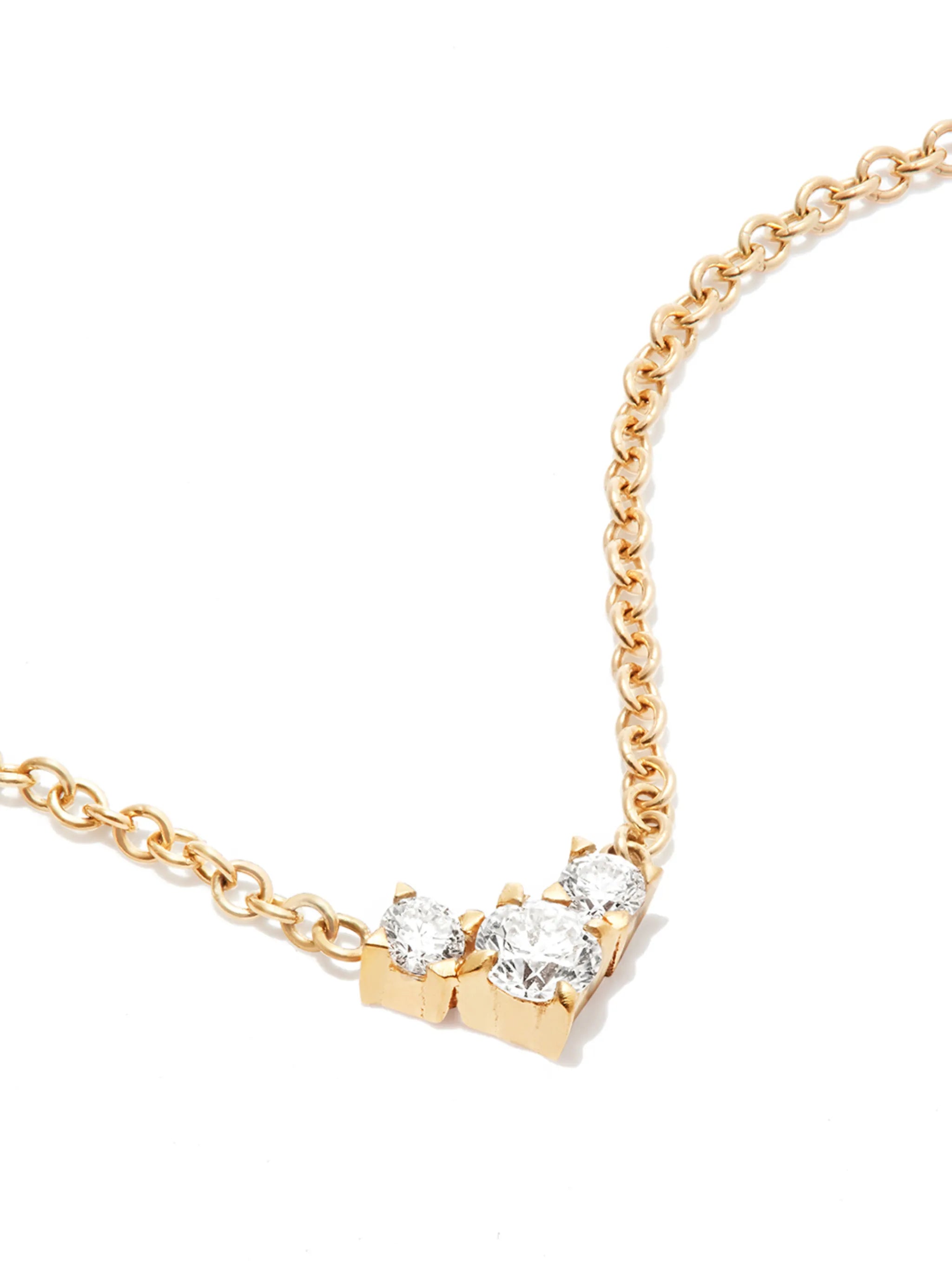 14kt yellow gold Éclat diamond necklace