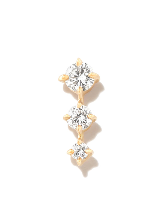 18kt yellow gold Éclat diamond single earring