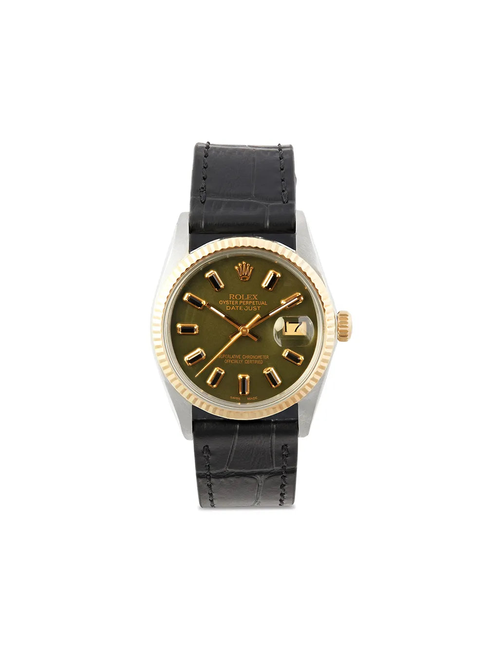 pre-owned customised stainless steel Rolex Datejust 36mm