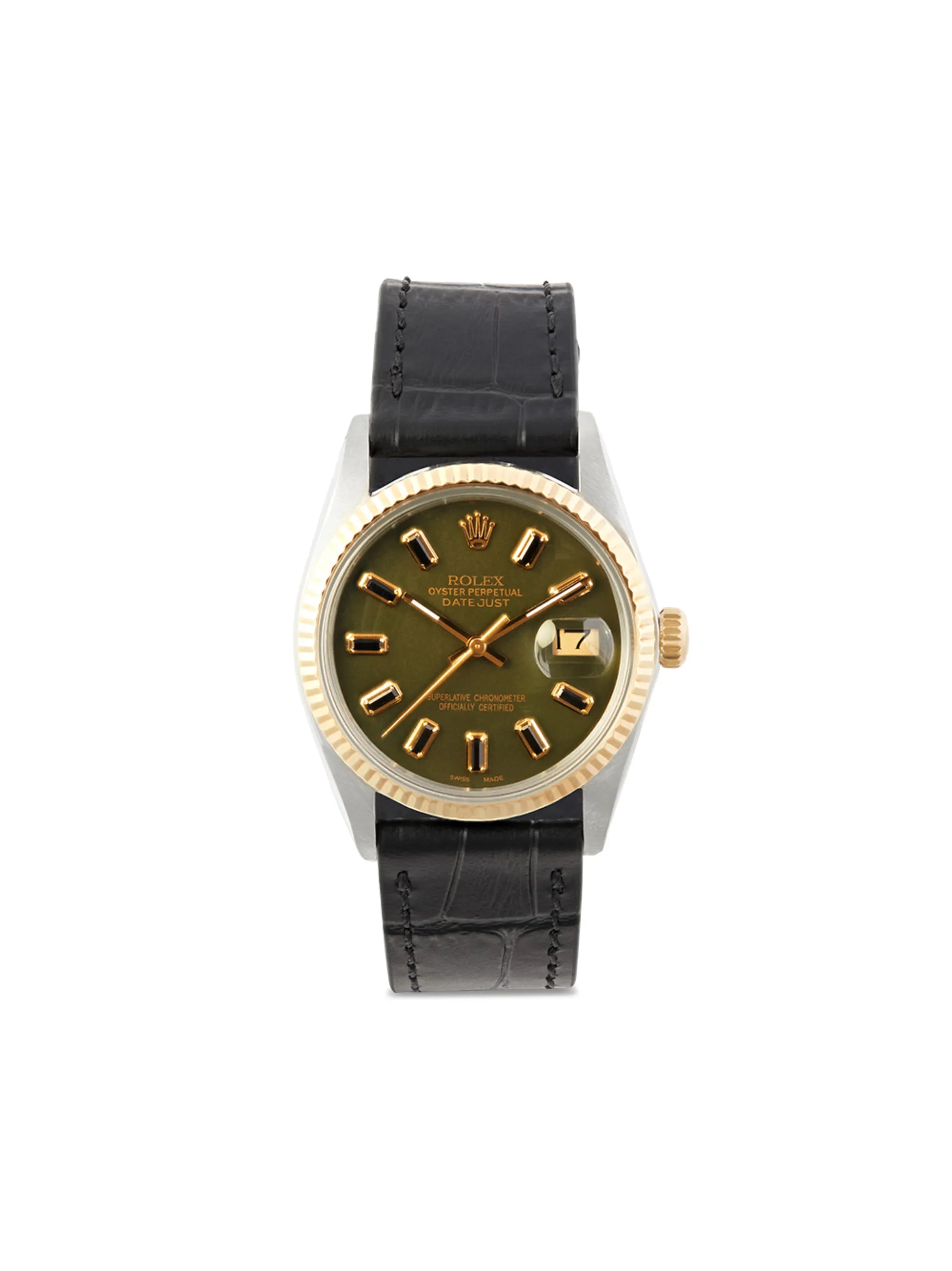 pre-owned customised stainless steel Rolex Datejust 36mm