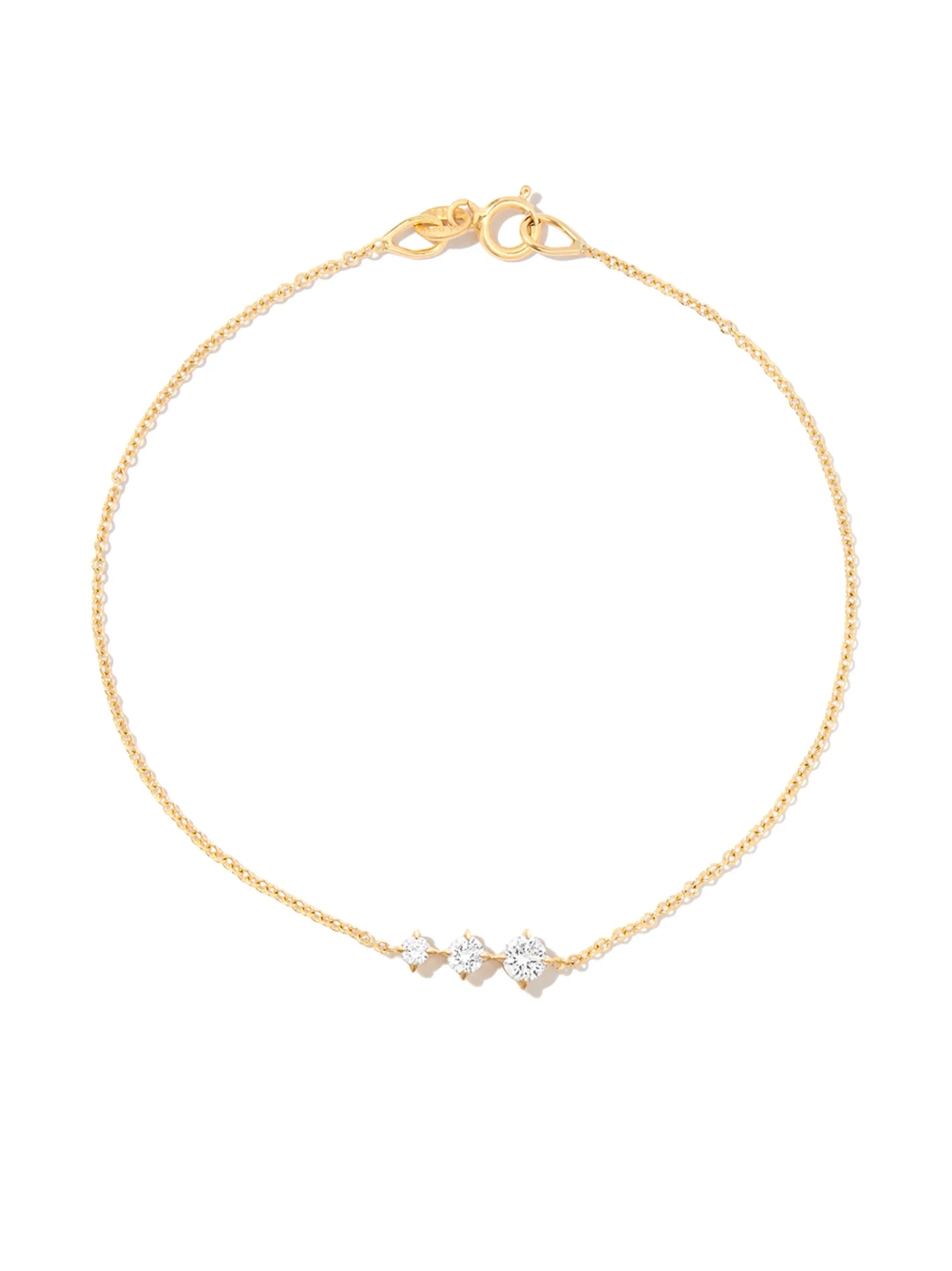 14kt yellow old Éclat Floating diamond bracelet