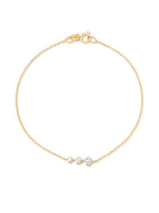 14kt yellow old Éclat Floating diamond bracelet