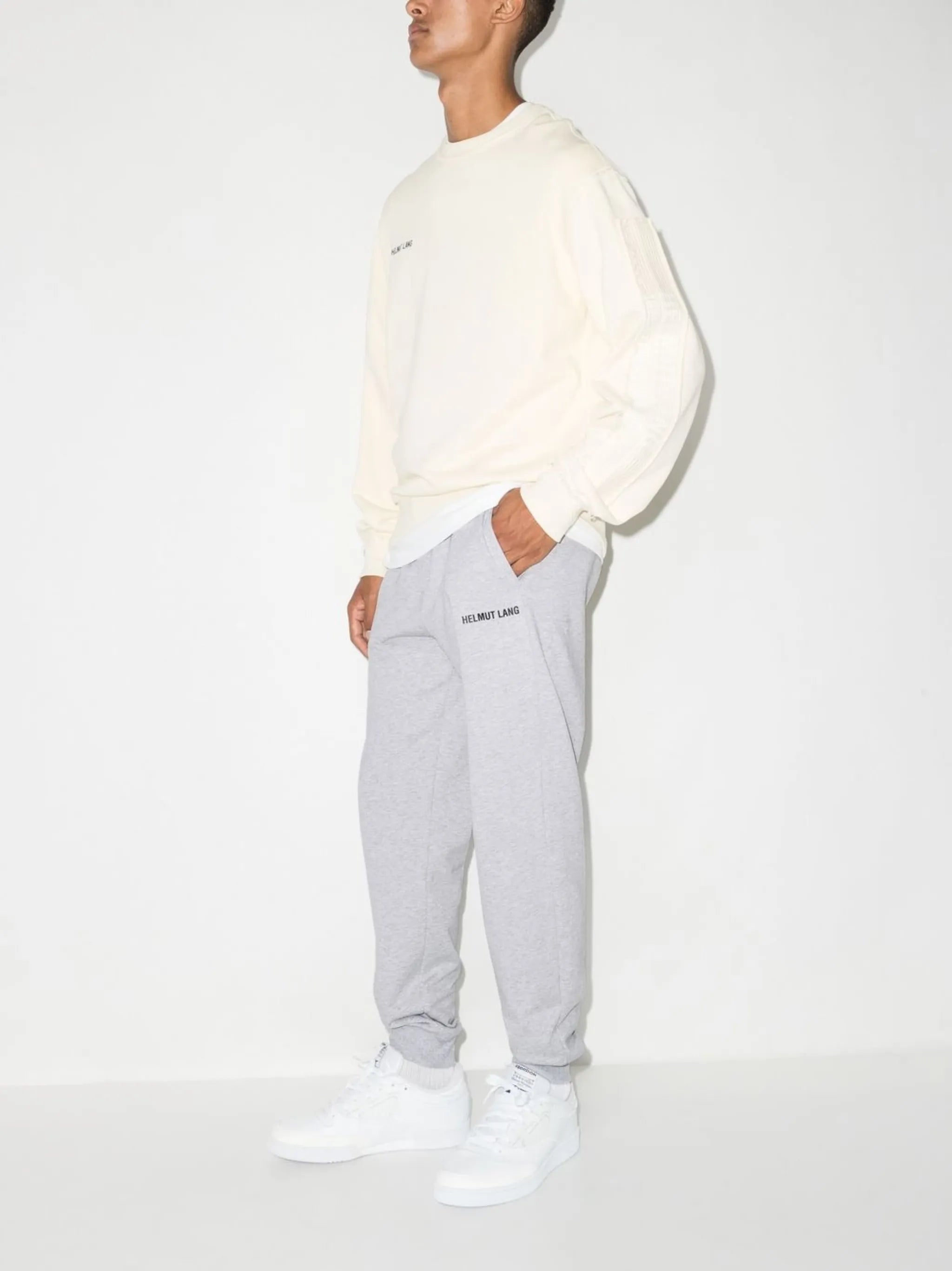 logo-print tapered track pants