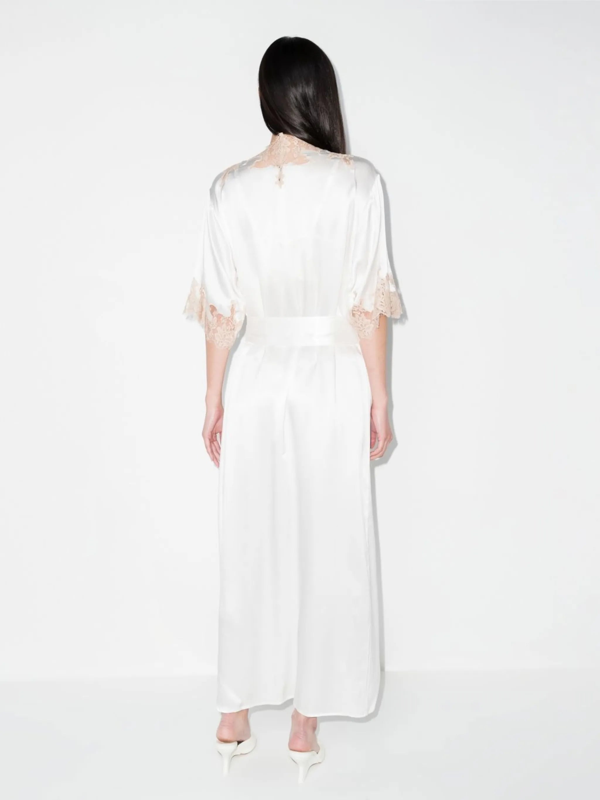 Orchid lace long robe