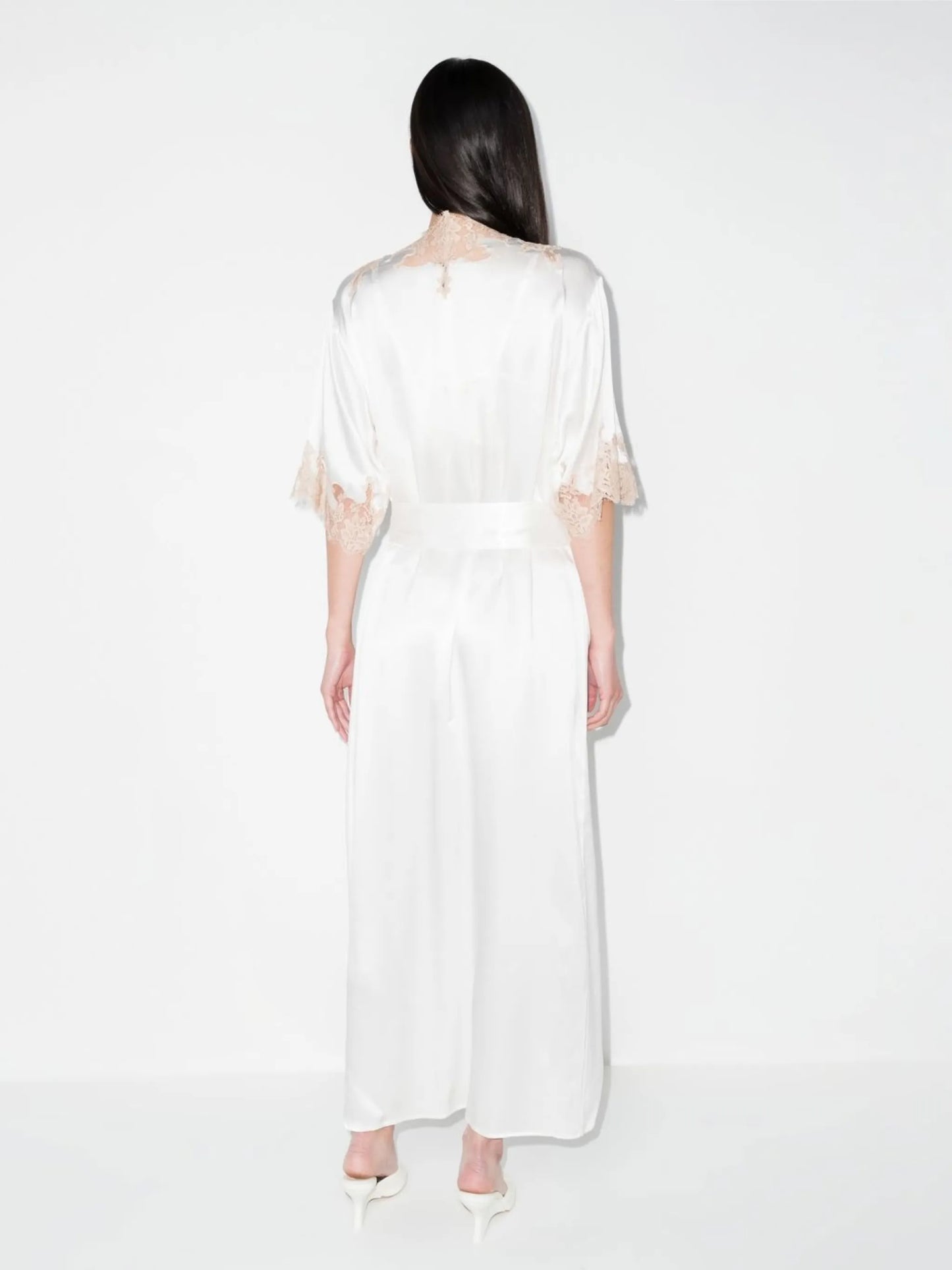 Orchid lace long robe