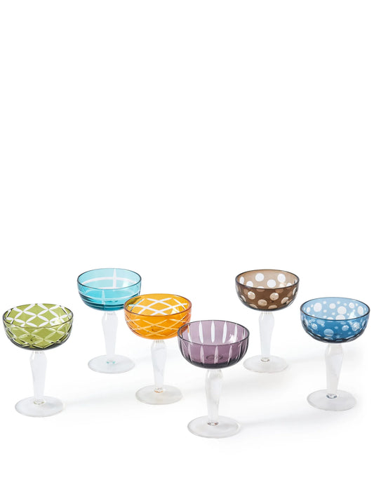 Cuttings coupe glasses (set of six)