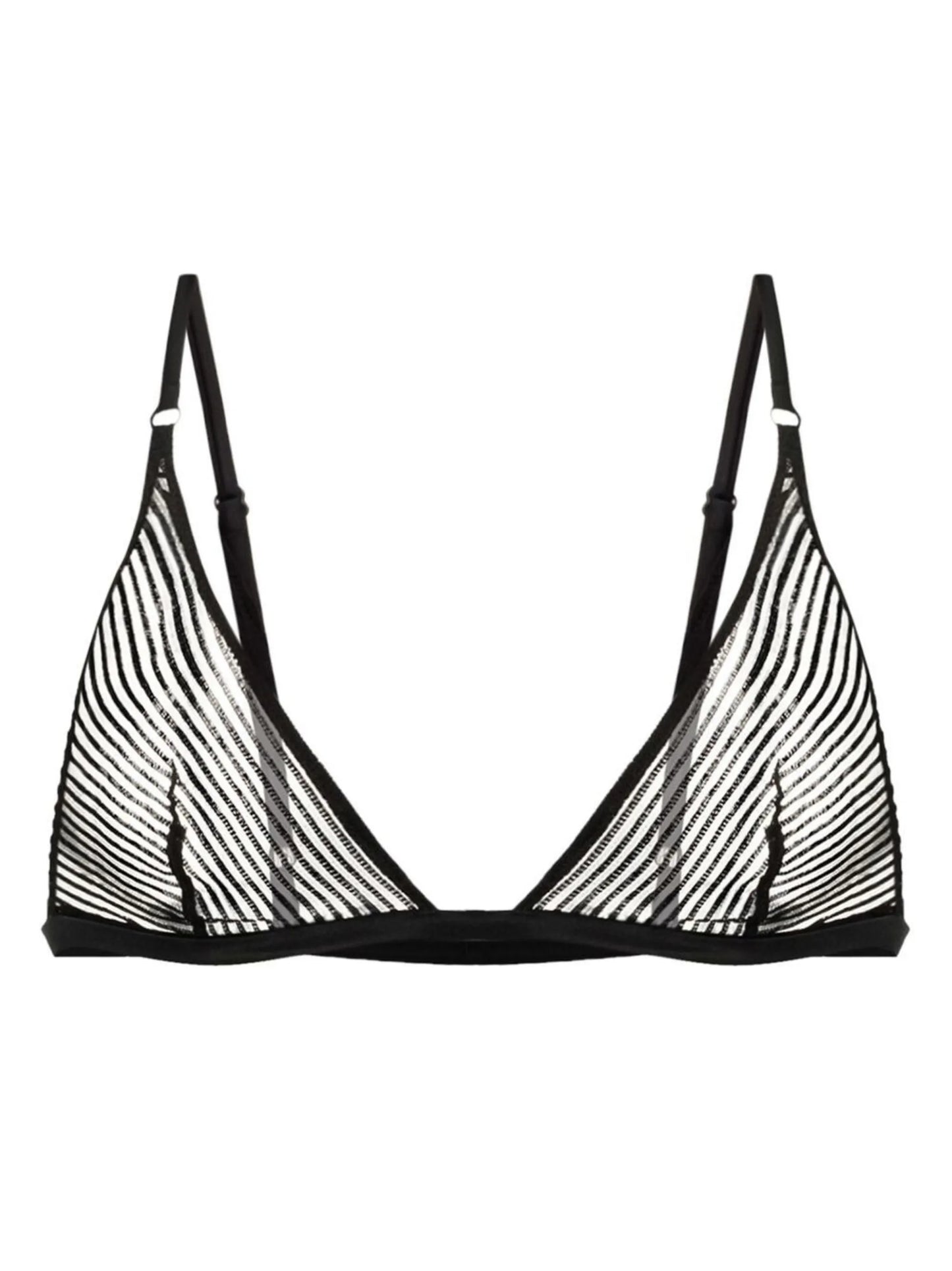 striped lace soft bra