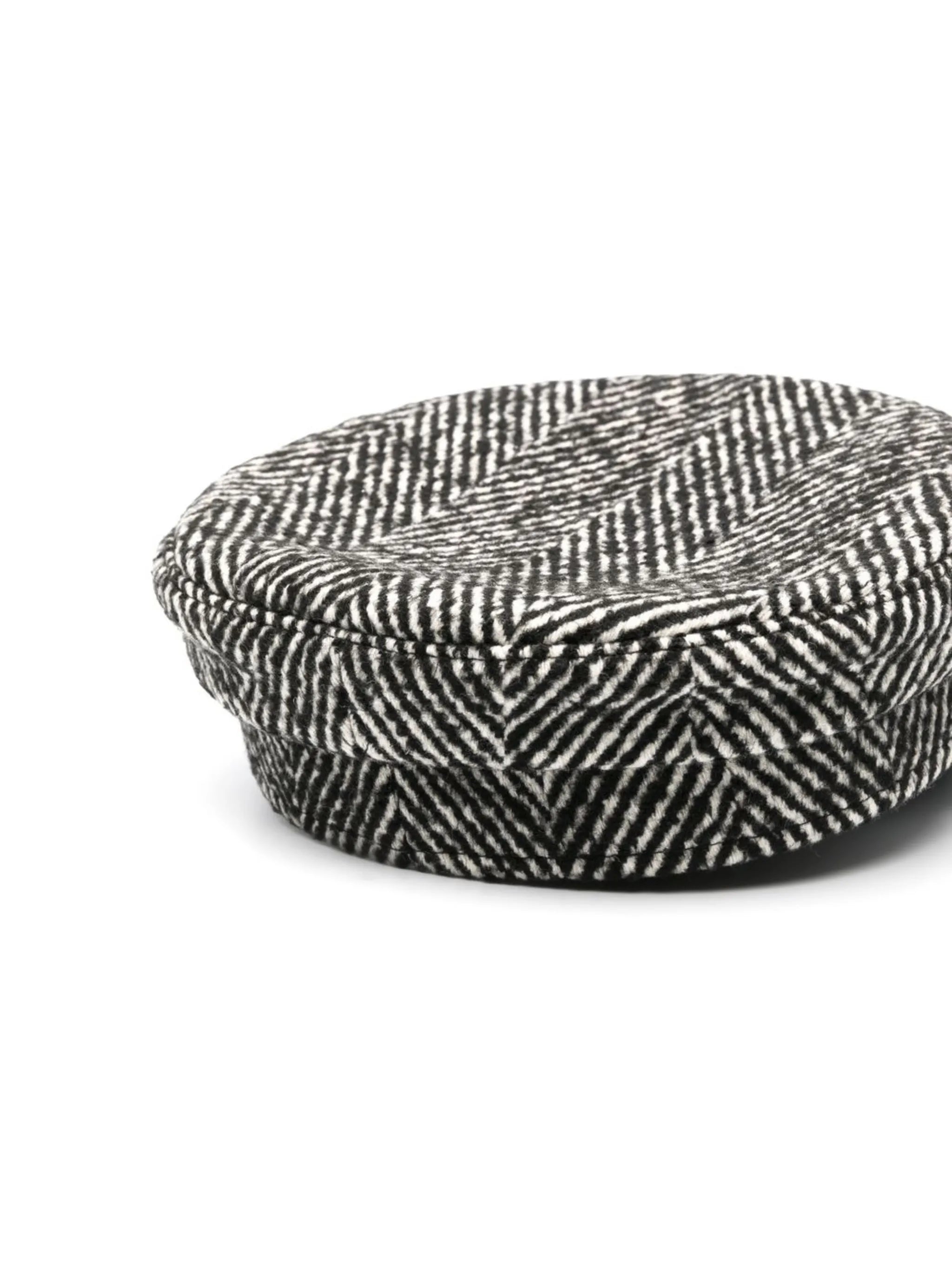 chevron-print baker boy hat