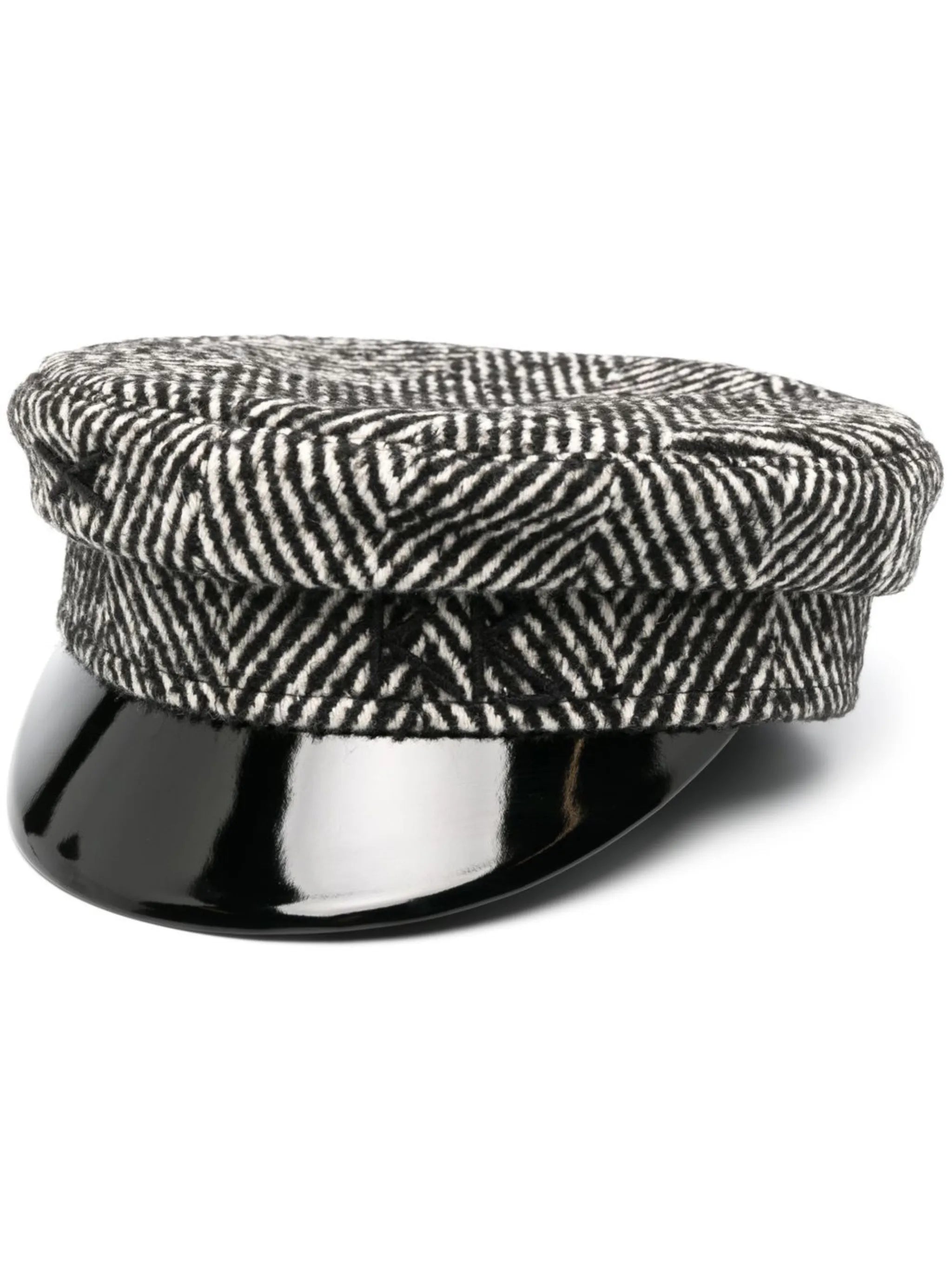 chevron-print baker boy hat