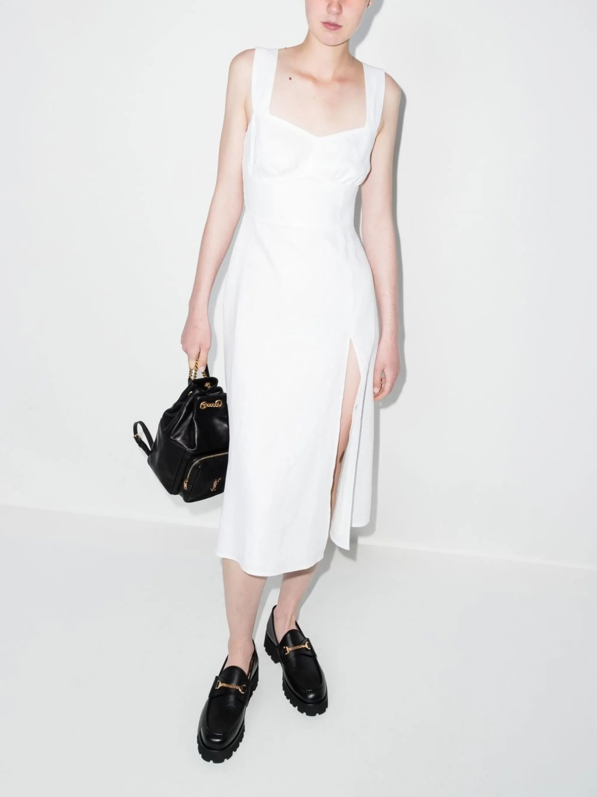 Seaside sleeveless midi dress