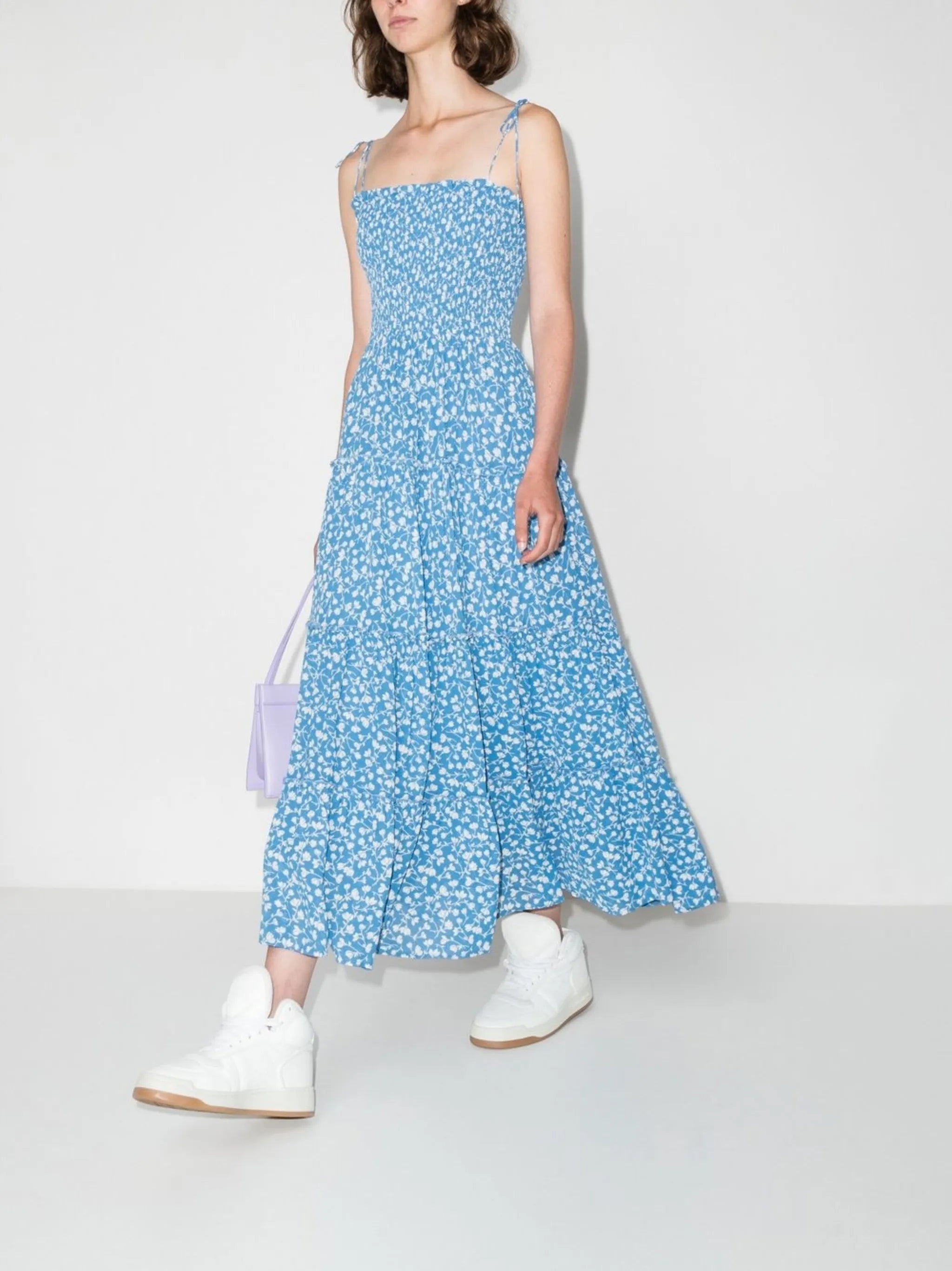 Nira sleeveless midi  dress