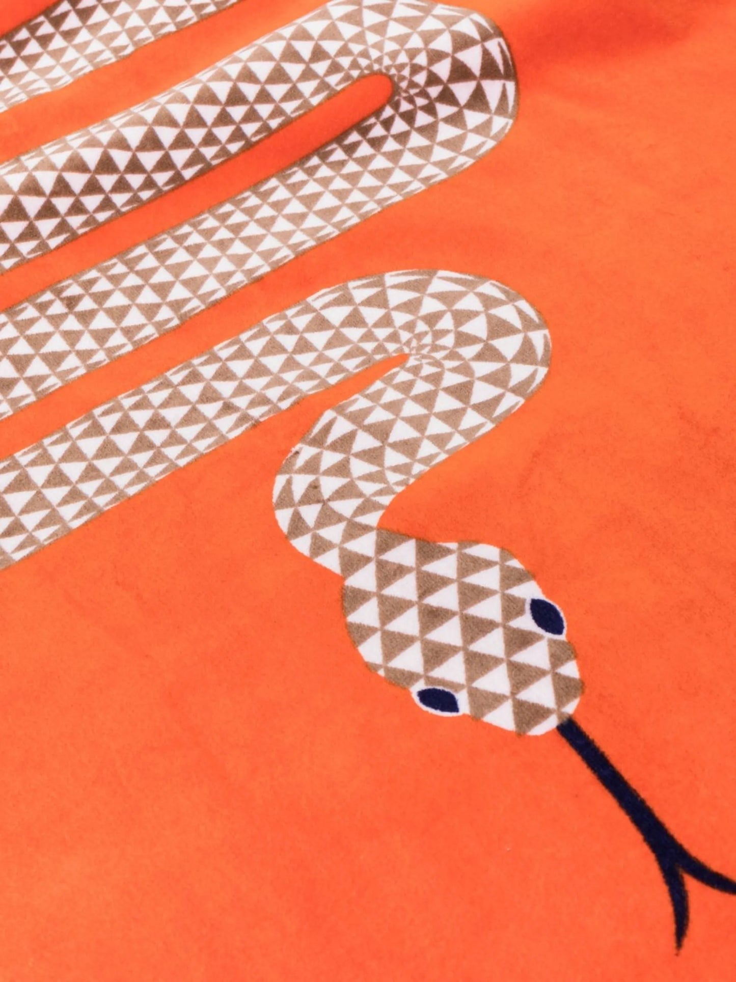 snake-print beach towel