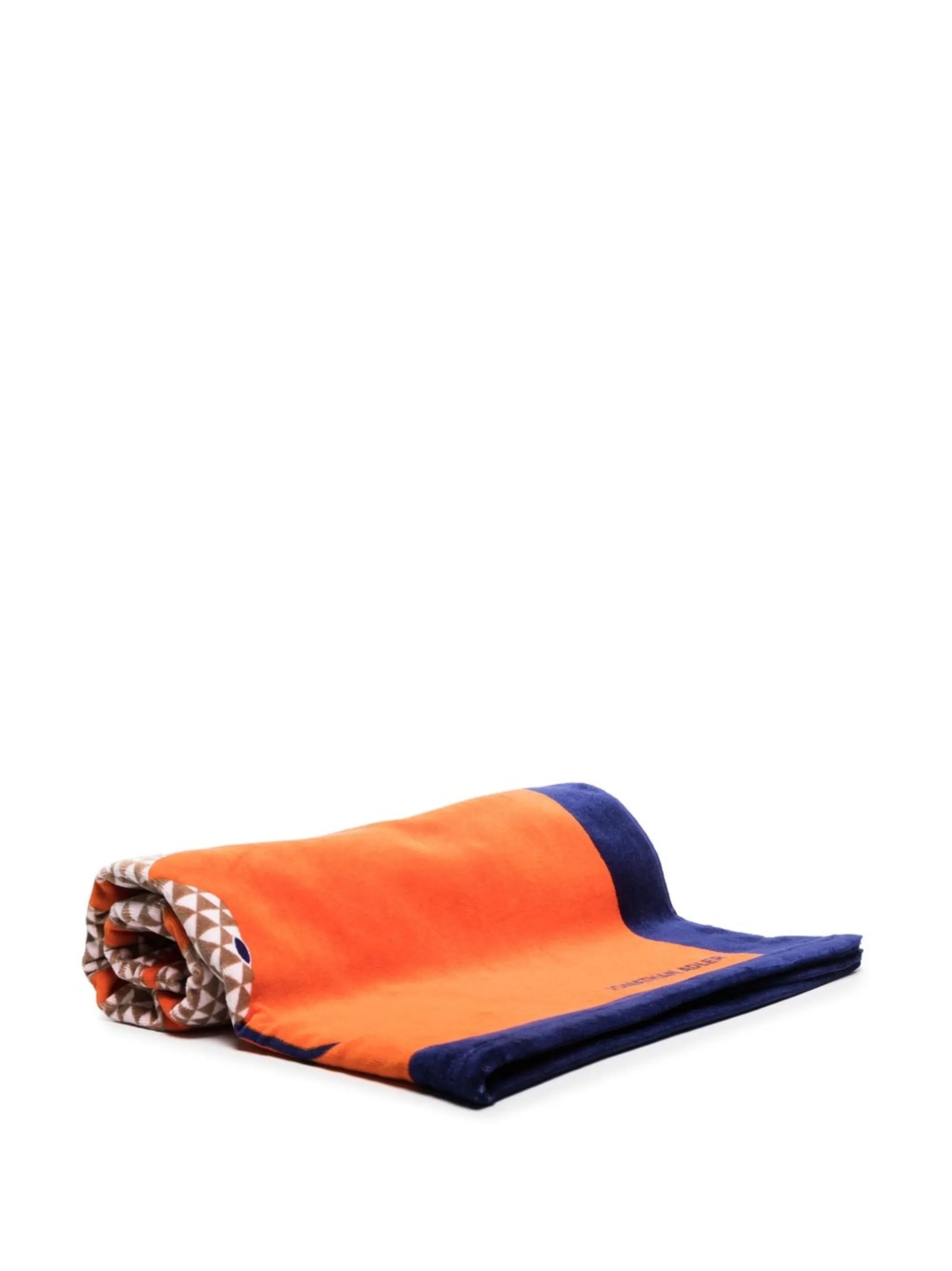 snake-print beach towel