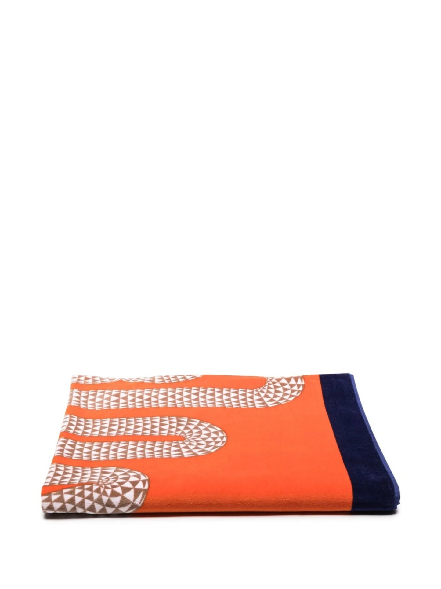 snake-print beach towel