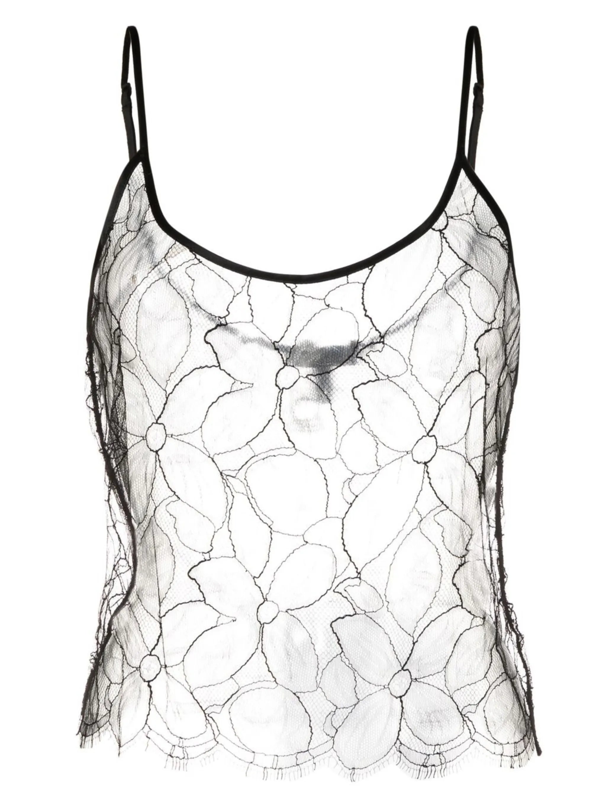 scoop-neck lace camisole top