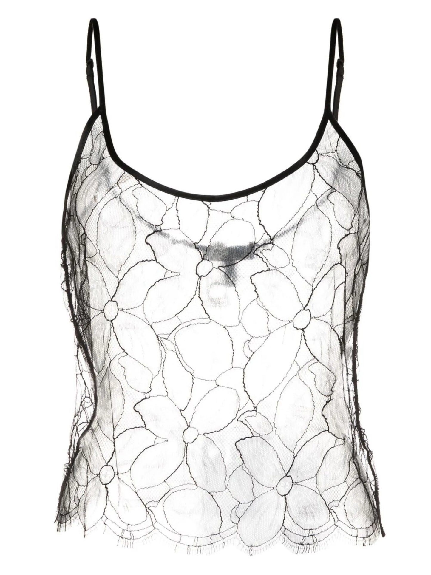 scoop-neck lace camisole top