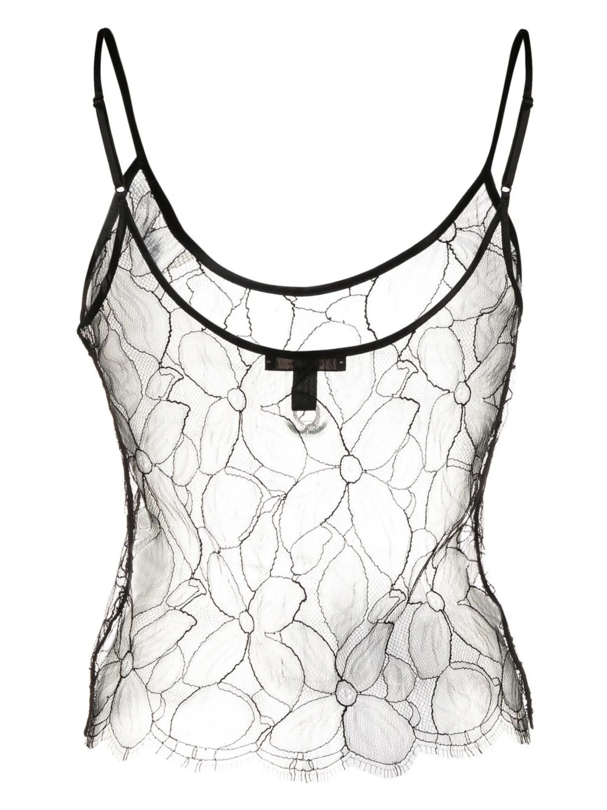 scoop-neck lace camisole top