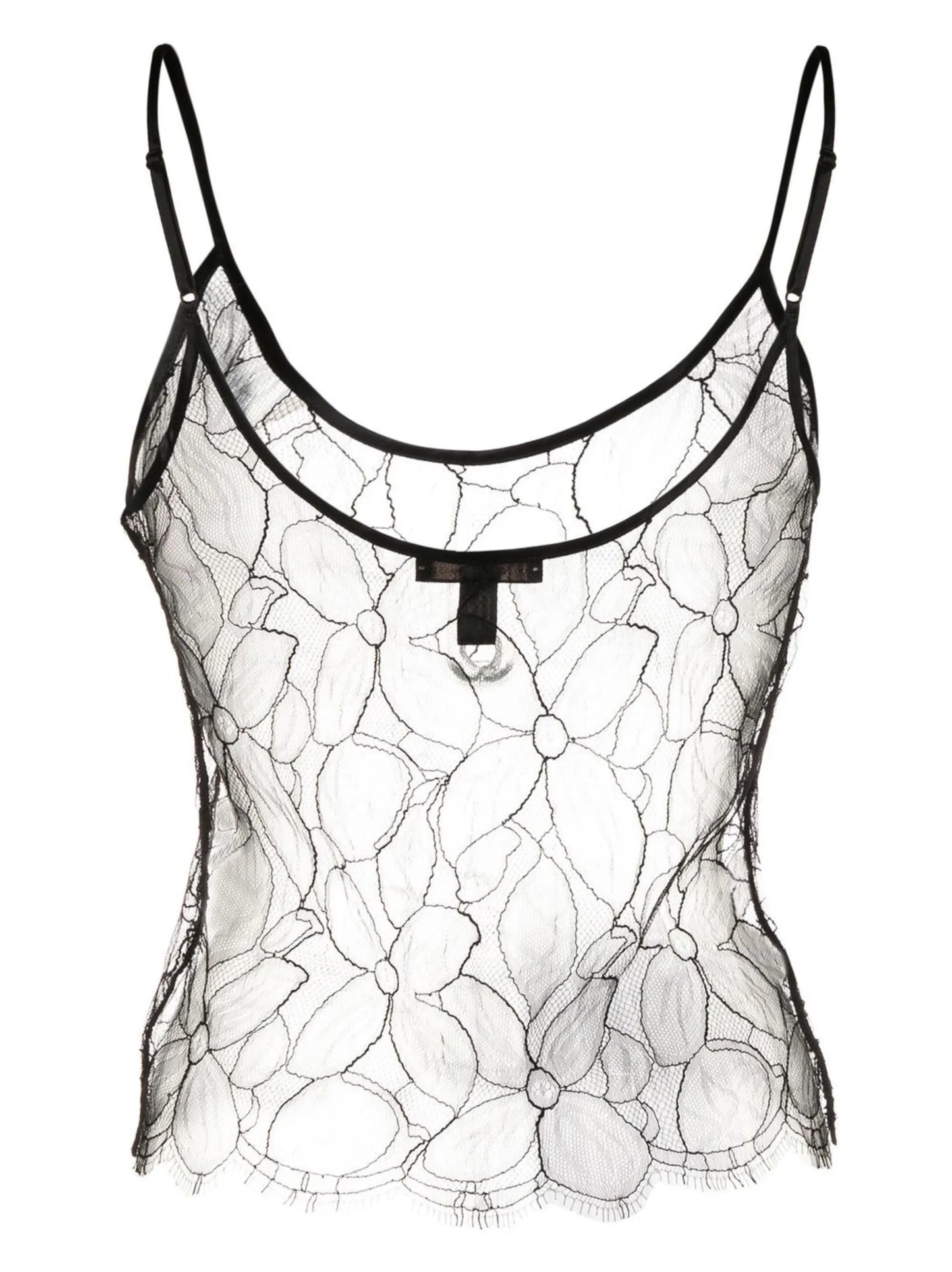 scoop-neck lace camisole top