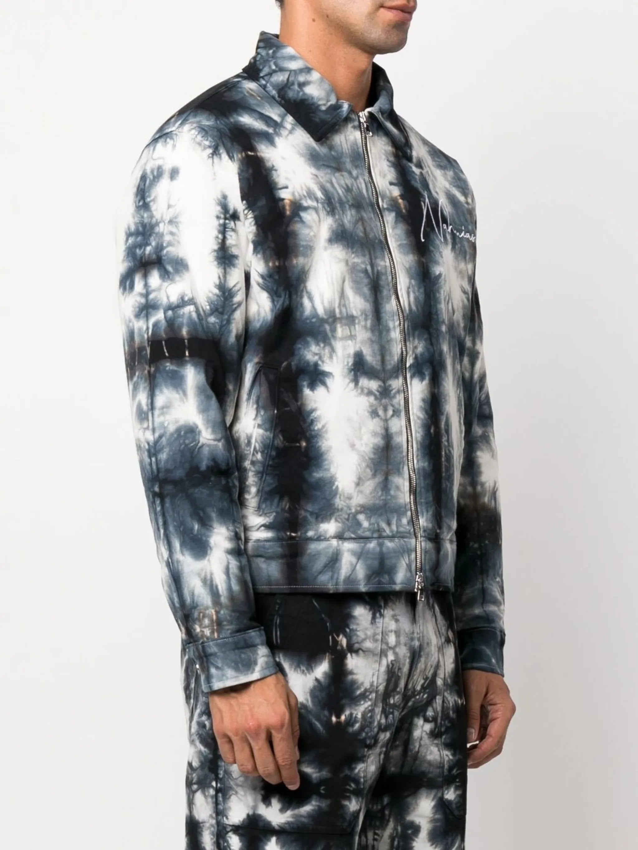padded zip-front jacket