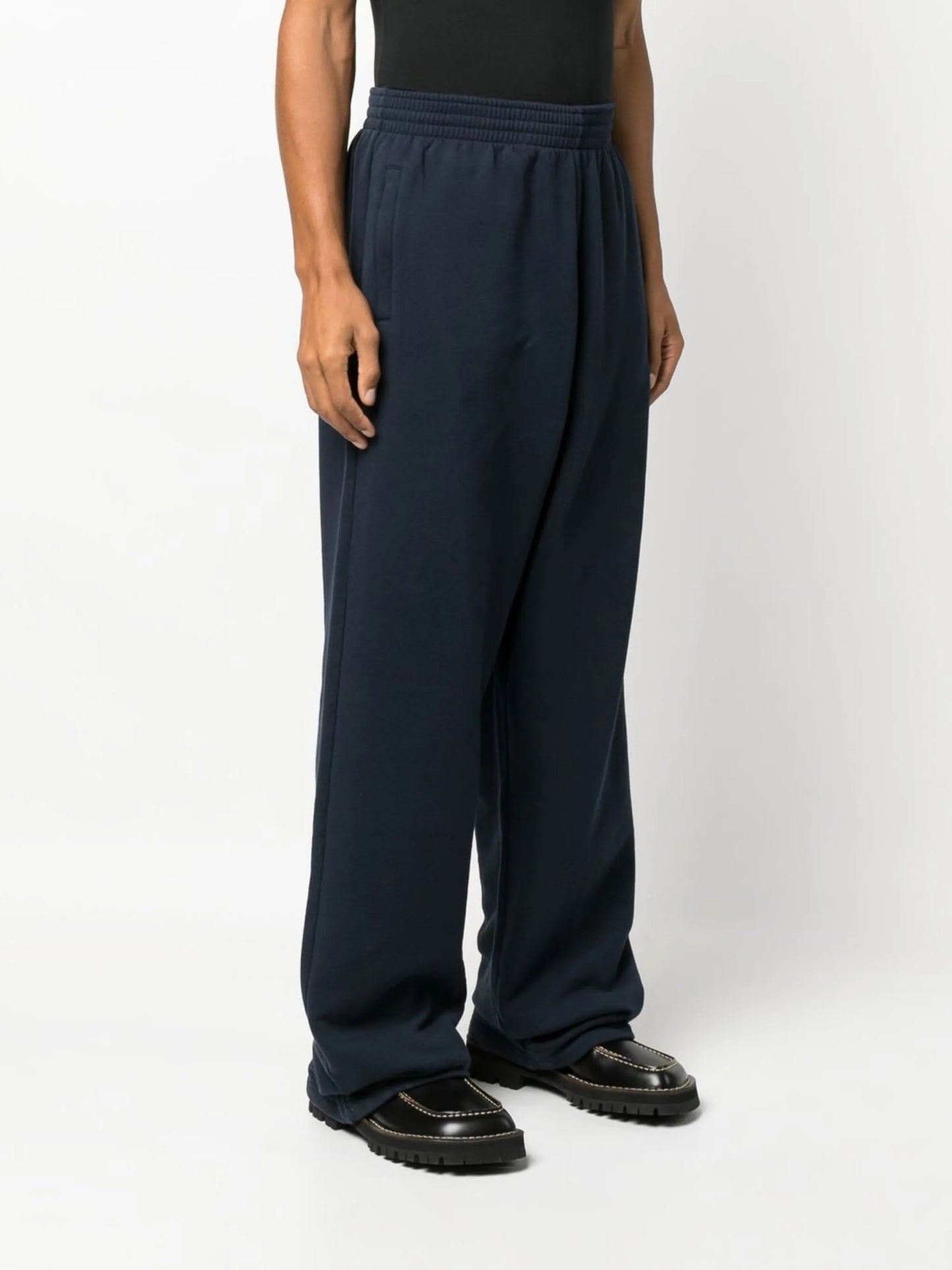 logo-embroidered wide-leg track pants