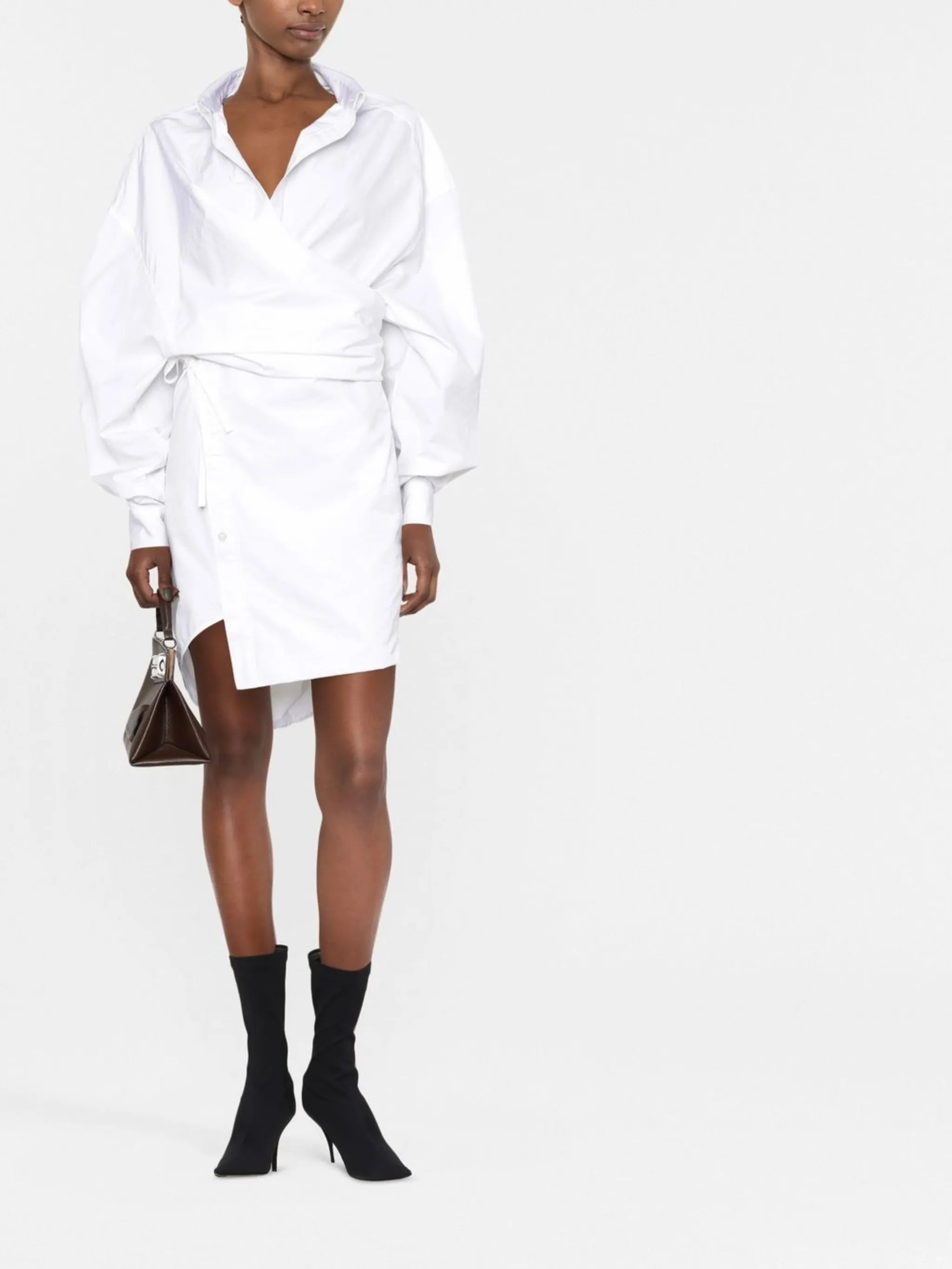 wrap shirt dress
